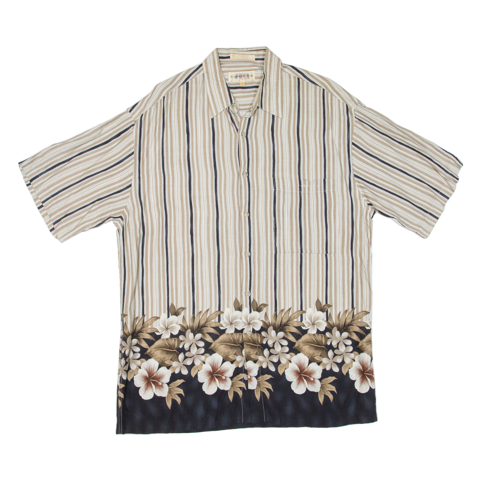 Buy CAMPIA Mens Hawaiian Shirt Beige Floral M Refurbished - $18.19 CAMPIA Mens Hawaiian Shirt Beige Floral M Refurbished - N/A refurbished available on Cerqular