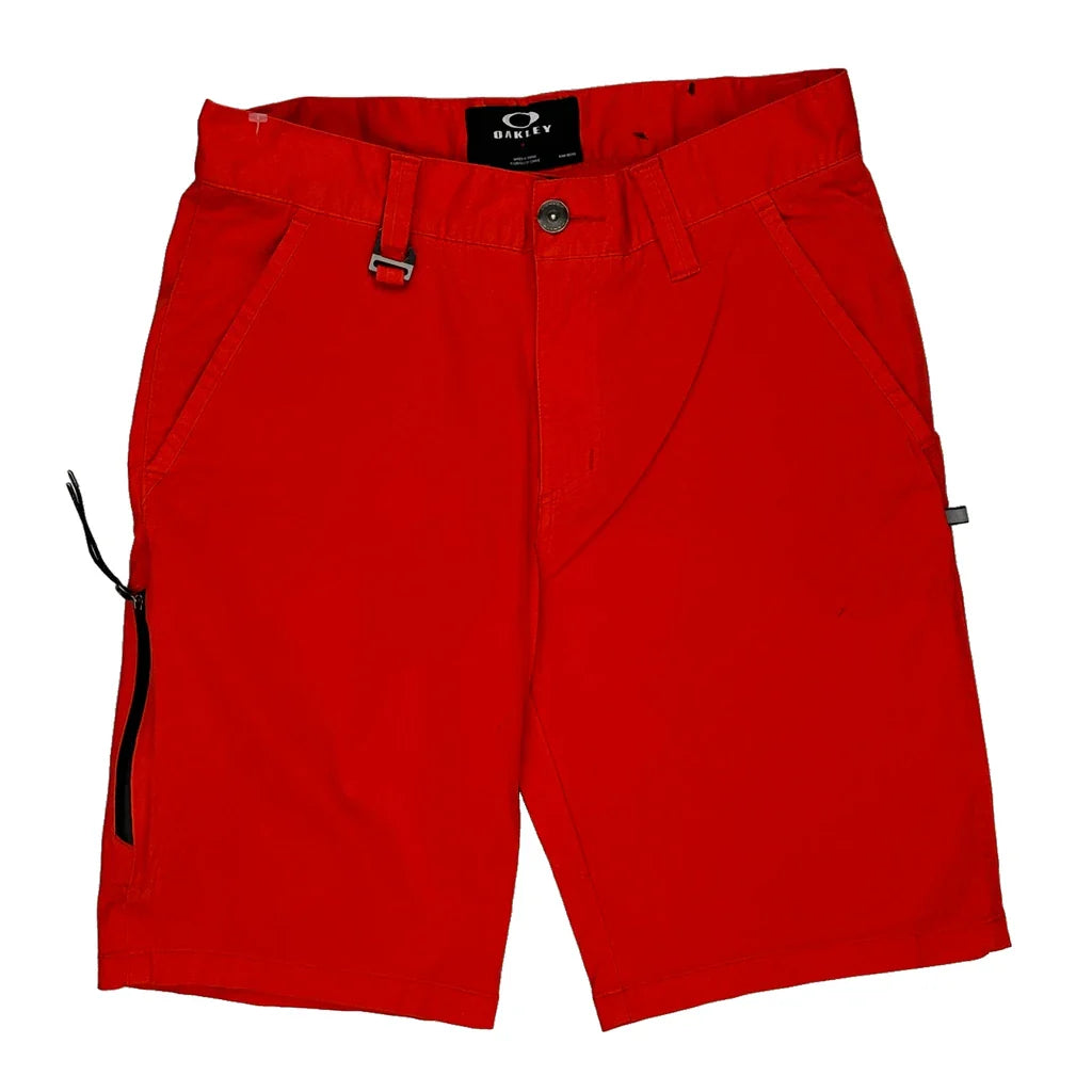 Oakley Shorts - 30W 10L Red Cotton Refurbished - Thrifted (note: this is a term often used to describe second- refurbished available on Cerqular