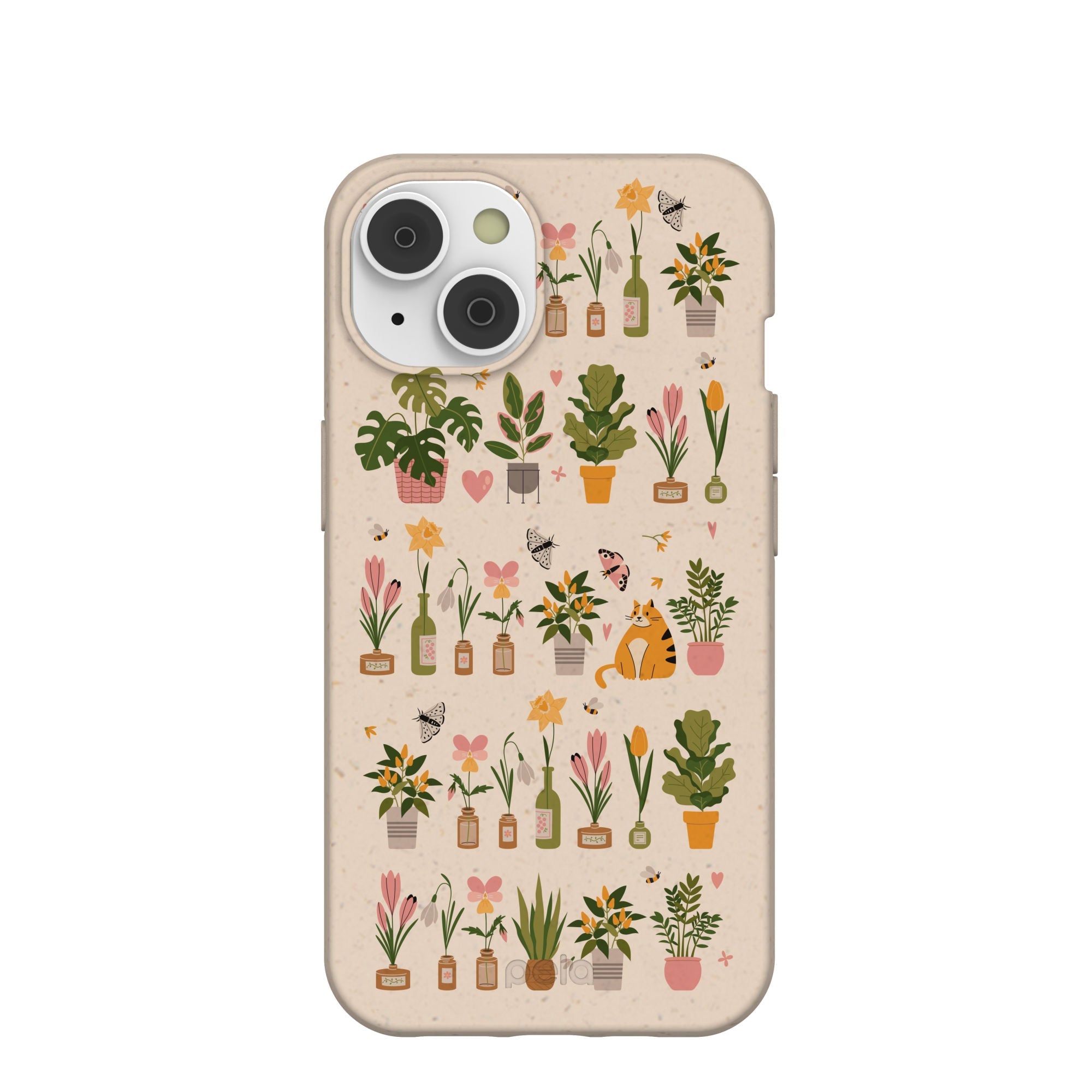 Seashell Plants and Blooms iPhone 14/16e Case Refurbished - Pela Case refurbished available on Cerqular