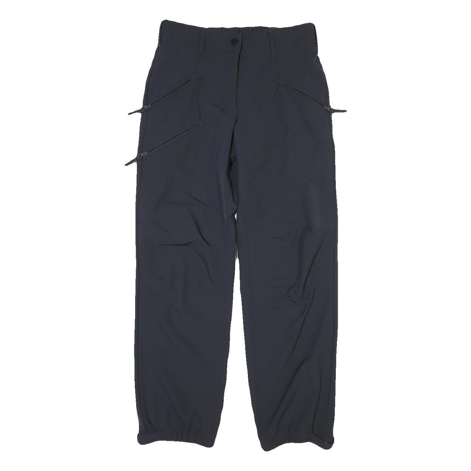 CRANE Mens Polyester Blend Black Regular Fit Trousers W28 L30 Comfortable Casual Refurbished - N/A refurbished available on Cerqular