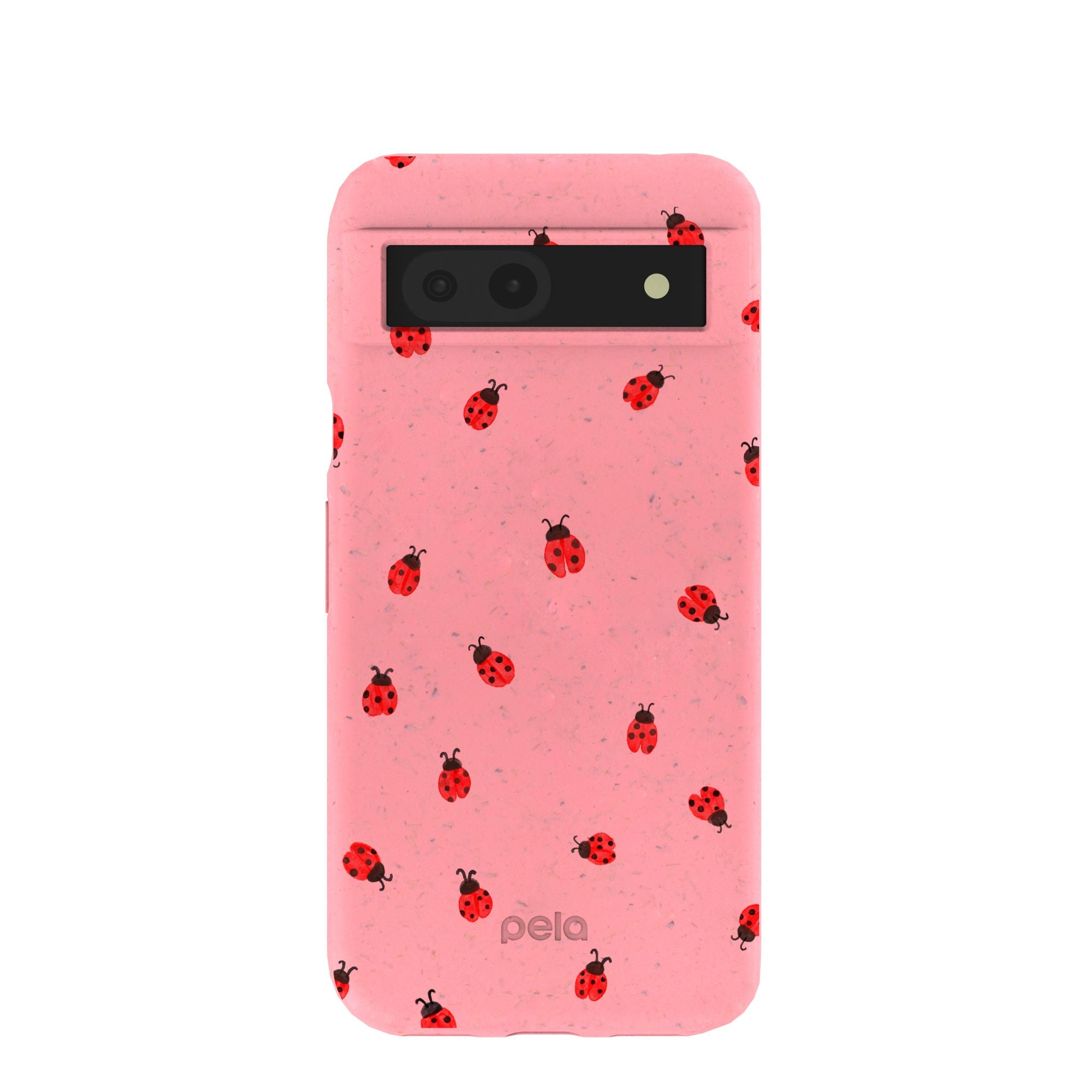 Bubblegum Pink Rosy Ladybug Google Pixel 8a Case Refurbished - Pela Case refurbished available on Cerqular