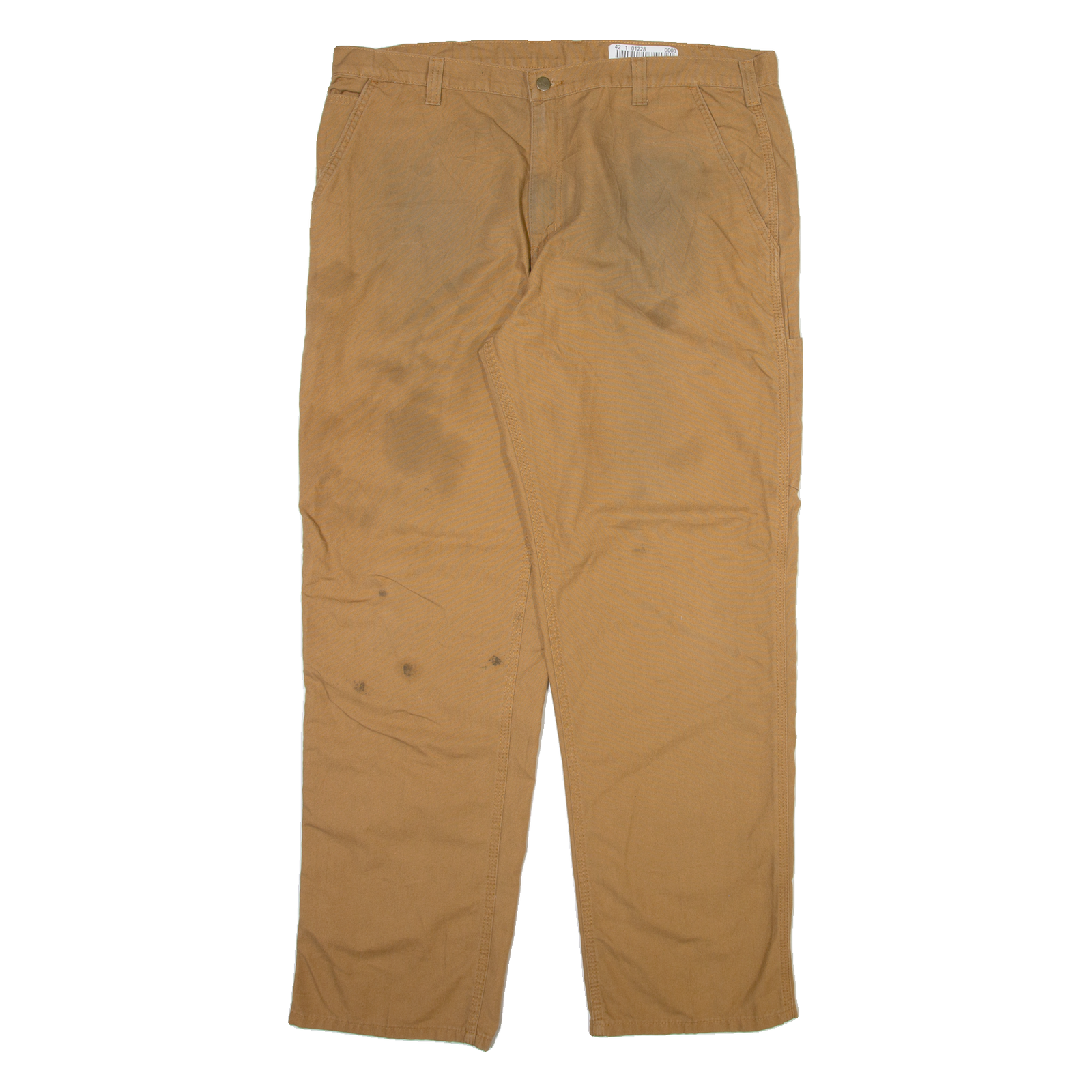 CARHARTT Mens Trousers Beige Relaxed Straight W40 L34 Refurbished - N/A refurbished available on Cerqular