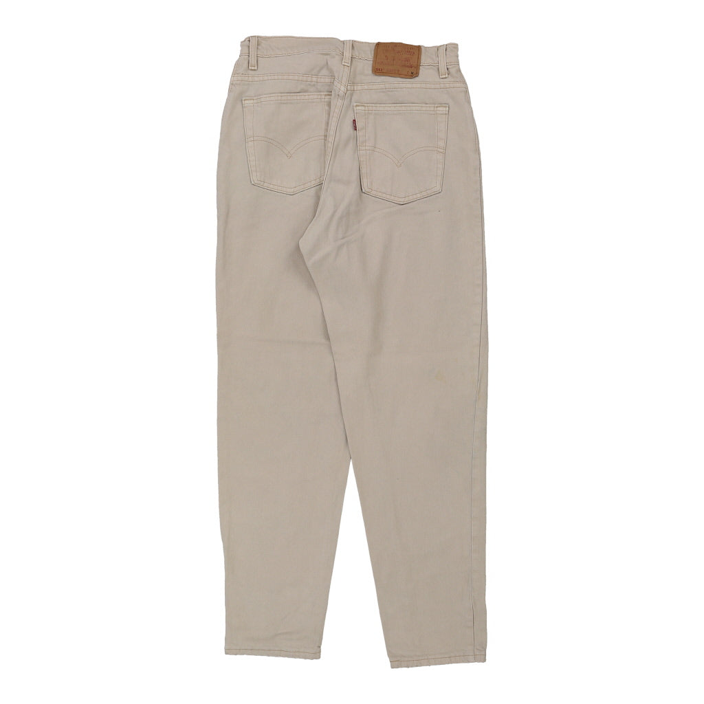 551 Levis Trousers - 30W UK 12 Beige Cotton Refurbished - Thrifted (note: this is a term often used to describe second- refurbished available on Cerqular