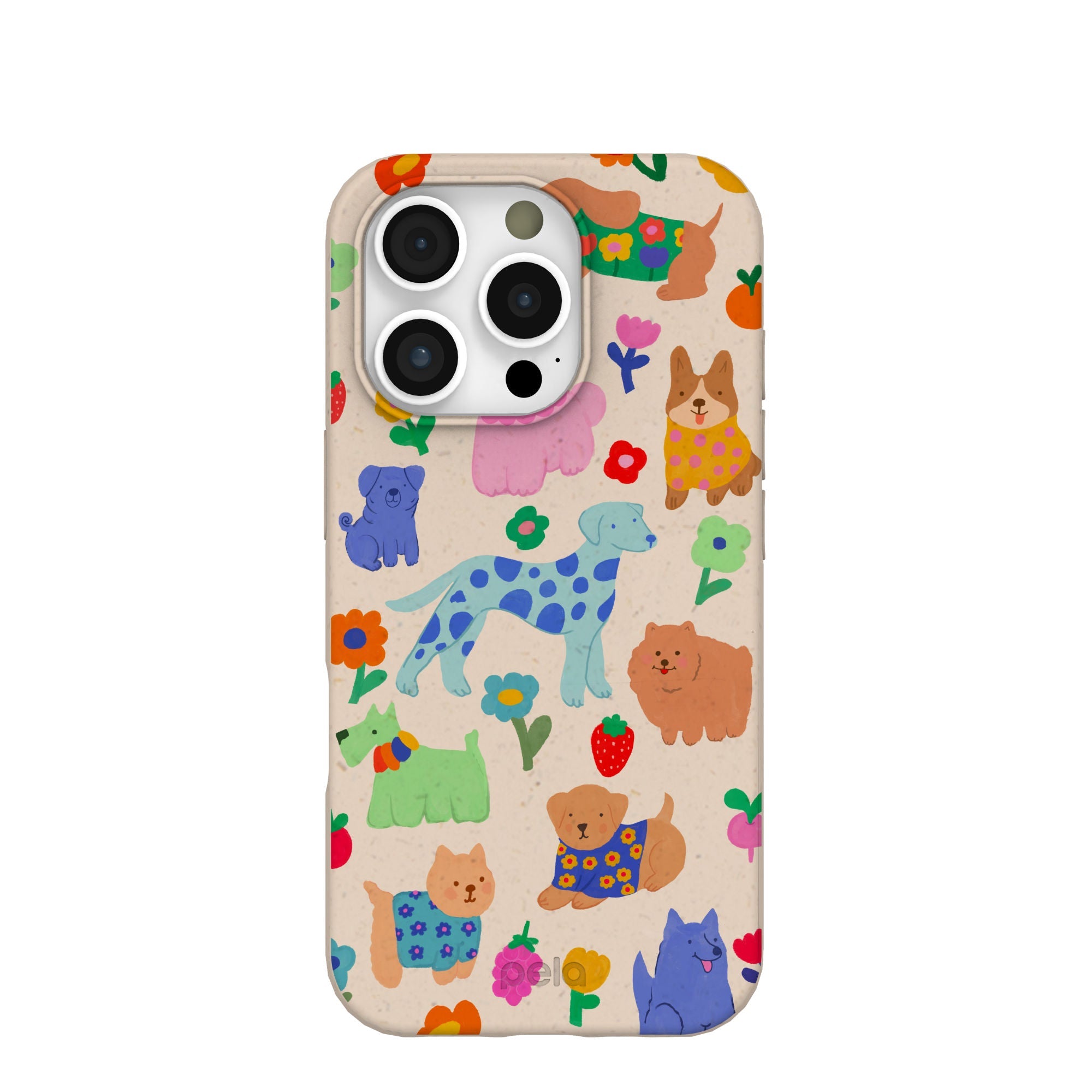 Seashell Pup Bloom iPhone 16 Pro Case Refurbished - Pela Case refurbished available on Cerqular