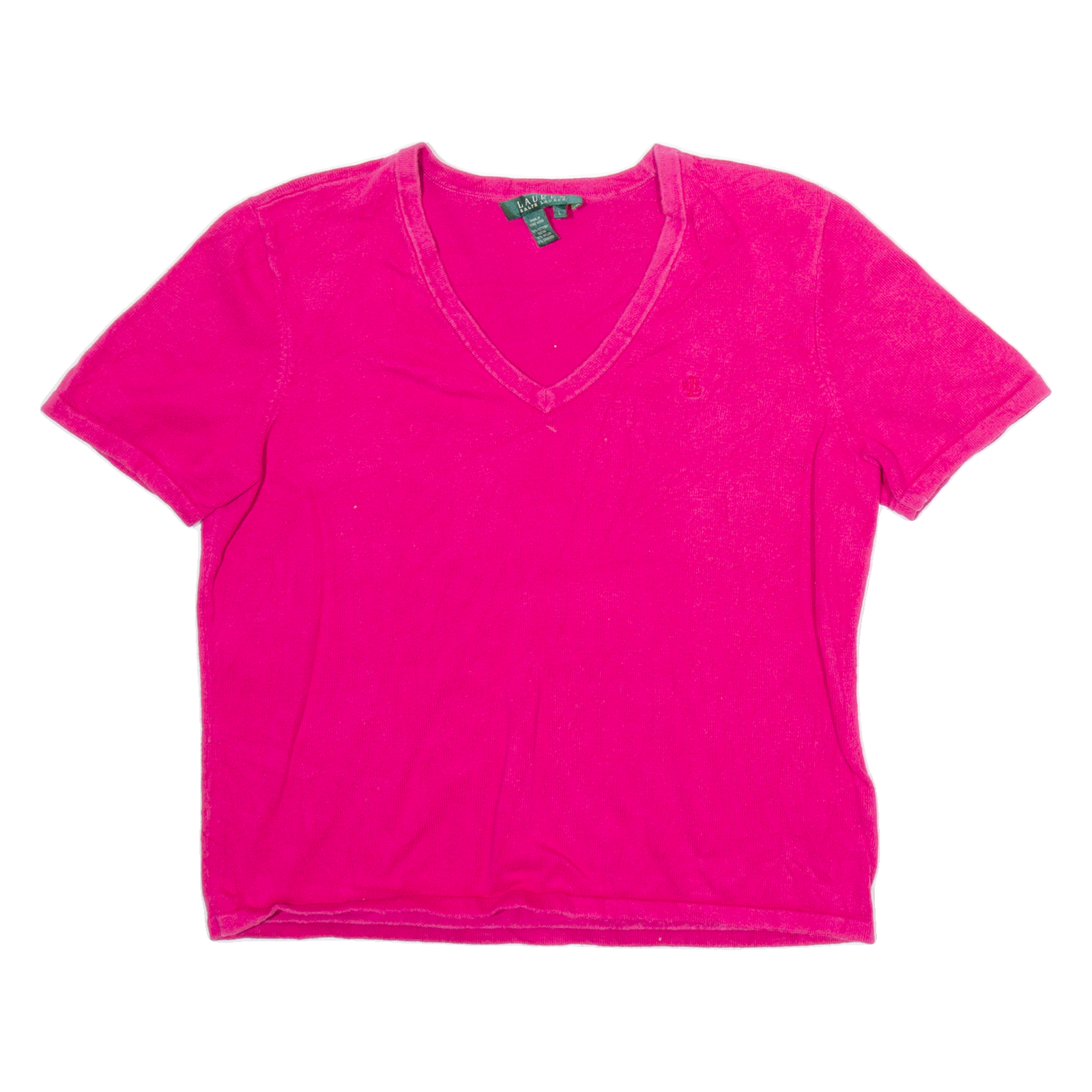 Buy LAUREN RALPH LAUREN Womens Jumper Pink V-Neck Tight Knit Short Sleeve L Refurbished - $40.29 LAUREN RALPH LAUREN Womens Jumper Pink V-Neck Tight Knit Short Sleeve L Refurbished - N/A refurbished available on Cerqular