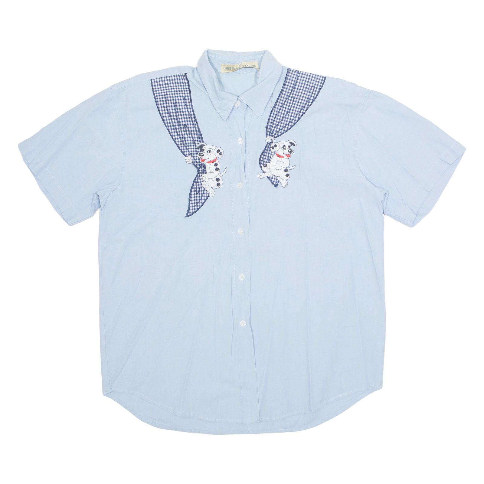 CHRISTIAN LEONARD Womens Shirt Blue Crazy Pattern M Refurbished - N/A refurbished available on Cerqular