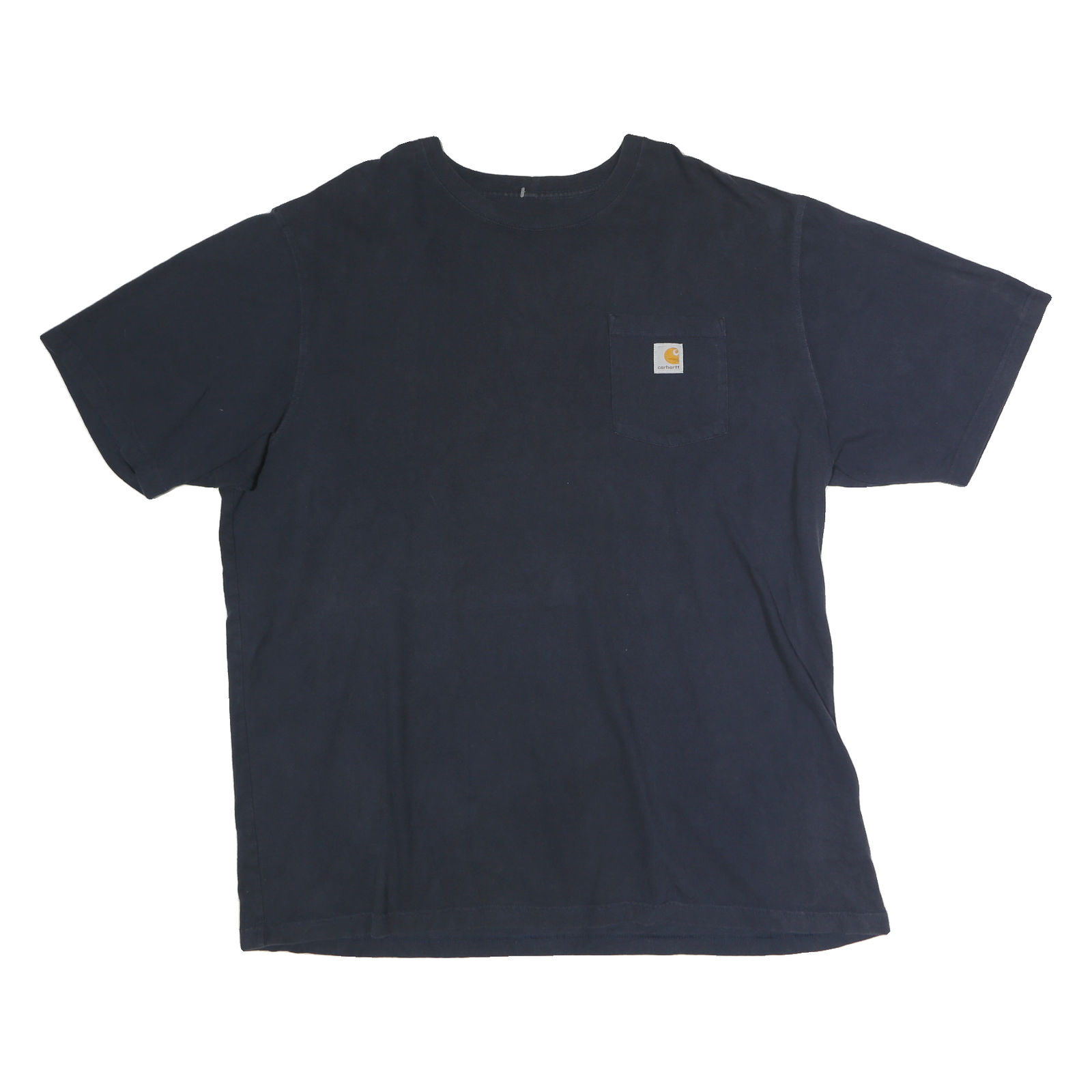 CARHARTT Mens Blue Pocket T-Shirt 2XL Short Sleeve Crew Neck Cotton Workwear Refurbished - N/A refurbished available on Cerqular
