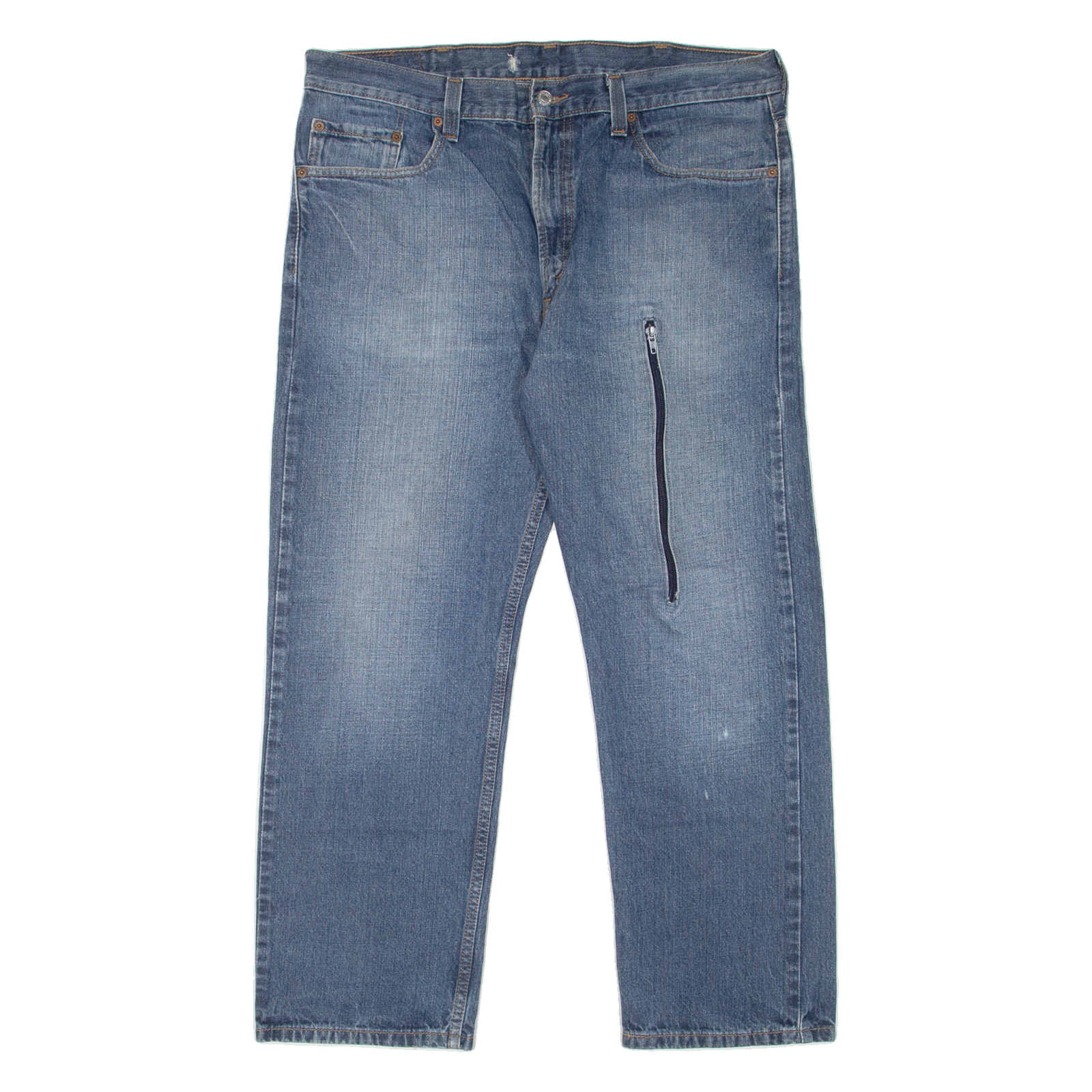 LEVI'S 505 Jeans Mens Blue Regular Straight Stone Wash W38 L30 Refurbished - N/A refurbished available on Cerqular