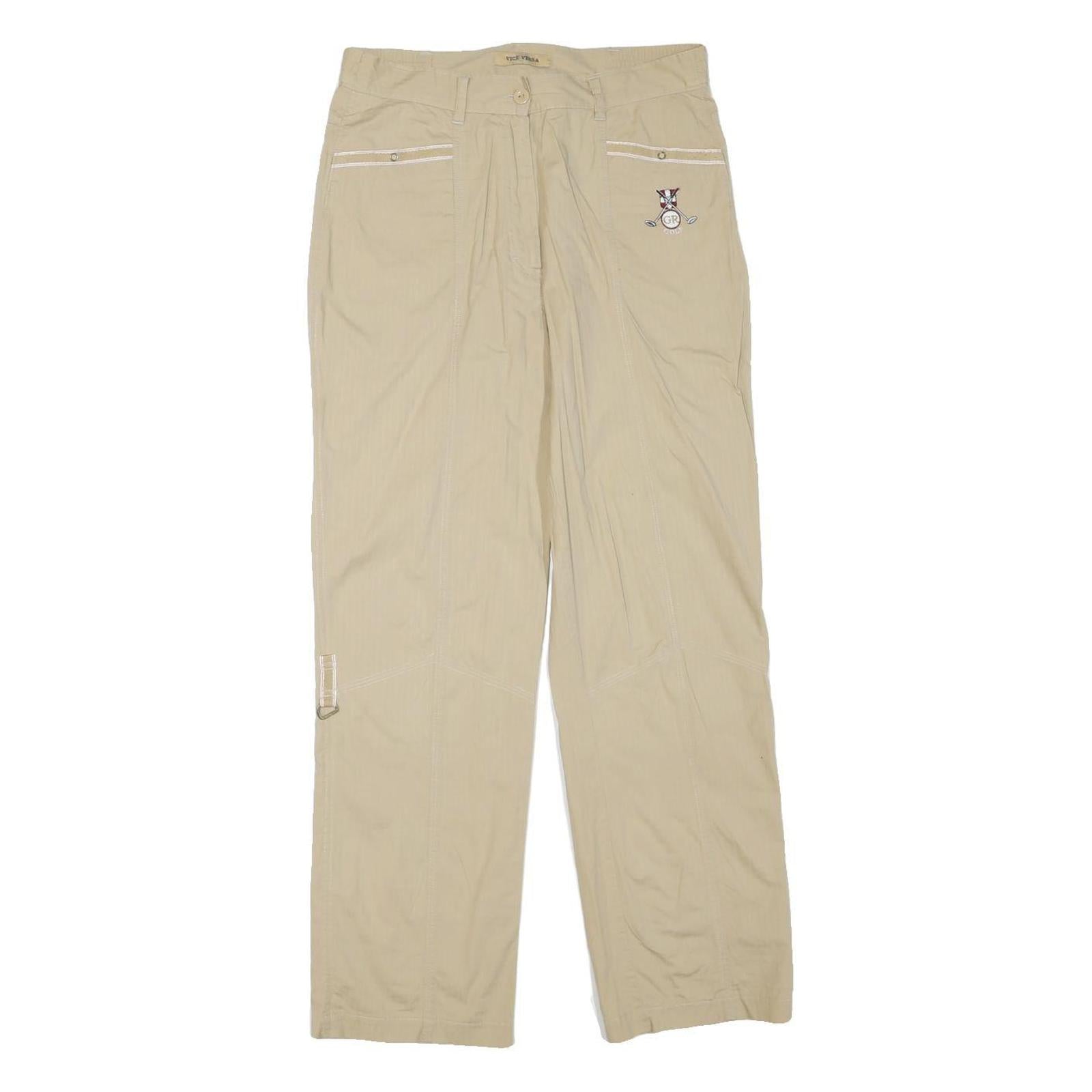 Buy VICE VERSA Womens Cotton Blend Beige Regular Fit Straight Leg Trousers W30 L28 Refurbished - $51.99 VICE VERSA Womens Cotton Blend Beige Regular Fit Straight Leg Trousers W30 L28 Refurbished - N/A refurbished available on Cerqular