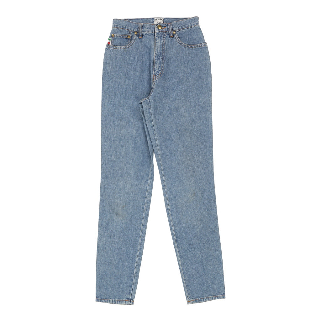 Buy Moschino Jeans Jeans - 26W UK 8 Blue Cotton Refurbished - $30.14 Moschino Jeans Jeans - 26W UK 8 Blue Cotton Refurbished - Thrifted (note: this is a term often used to describe second- refurbished available on Cerqular