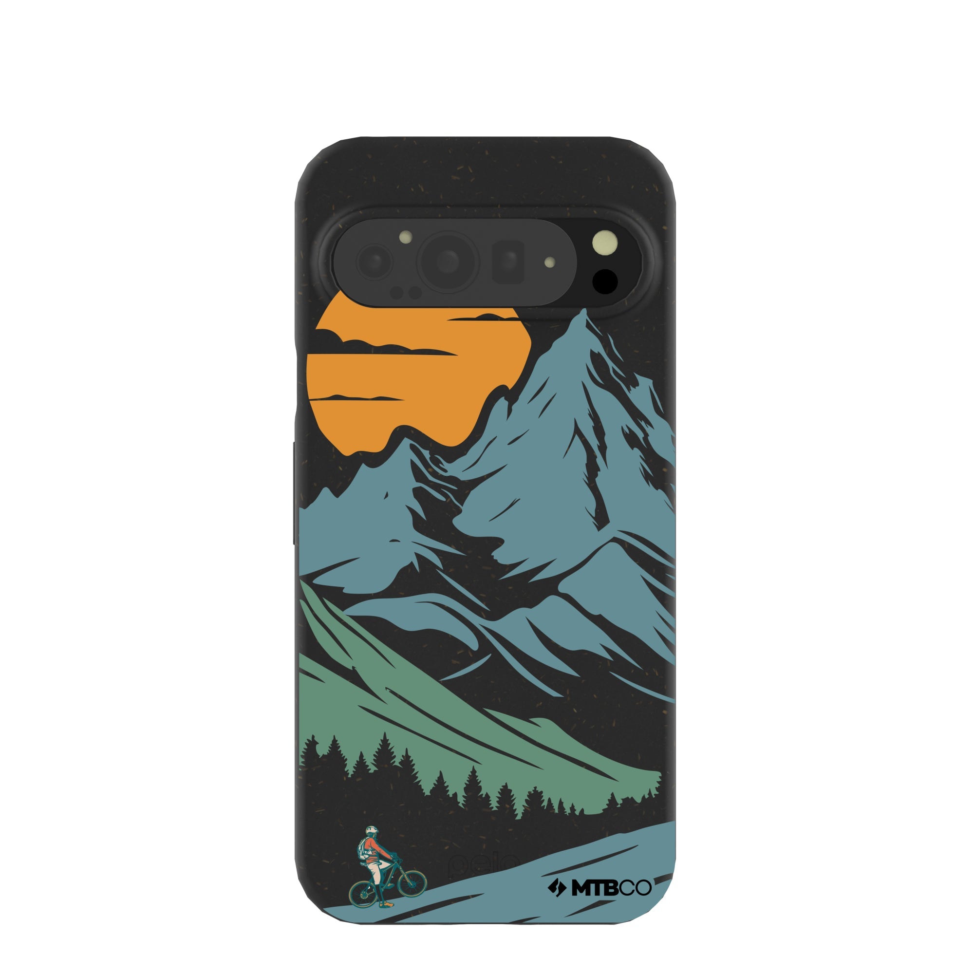 Black Vintage Peaks MTBCO Google Pixel 9 Pro XL Case Refurbished - Pela Case refurbished available on Cerqular