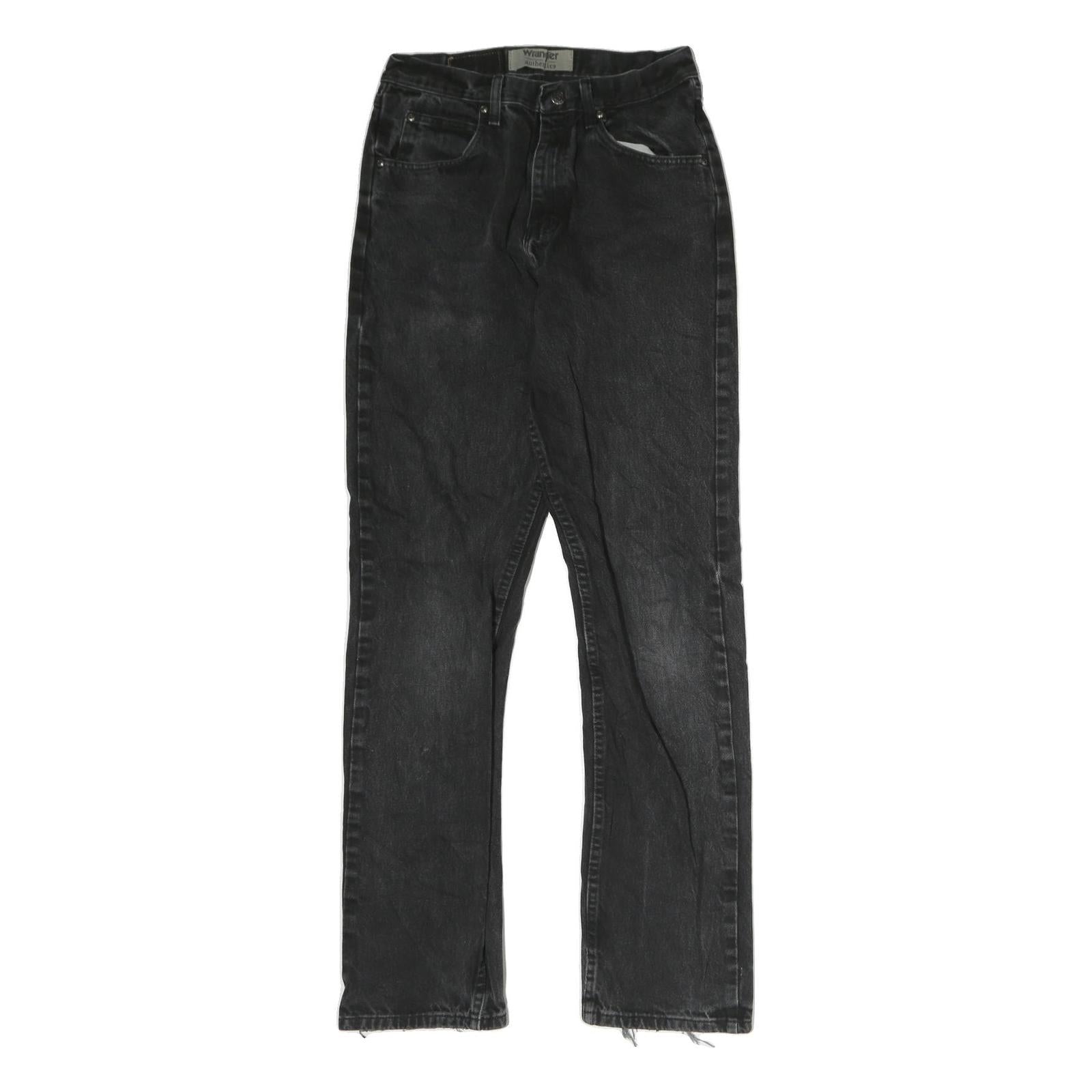 WRANGLER Mens Jeans Black Regular Straight Denim Medium W30 L36 Classic Fit Zip Refurbished - N/A refurbished available on Cerqular