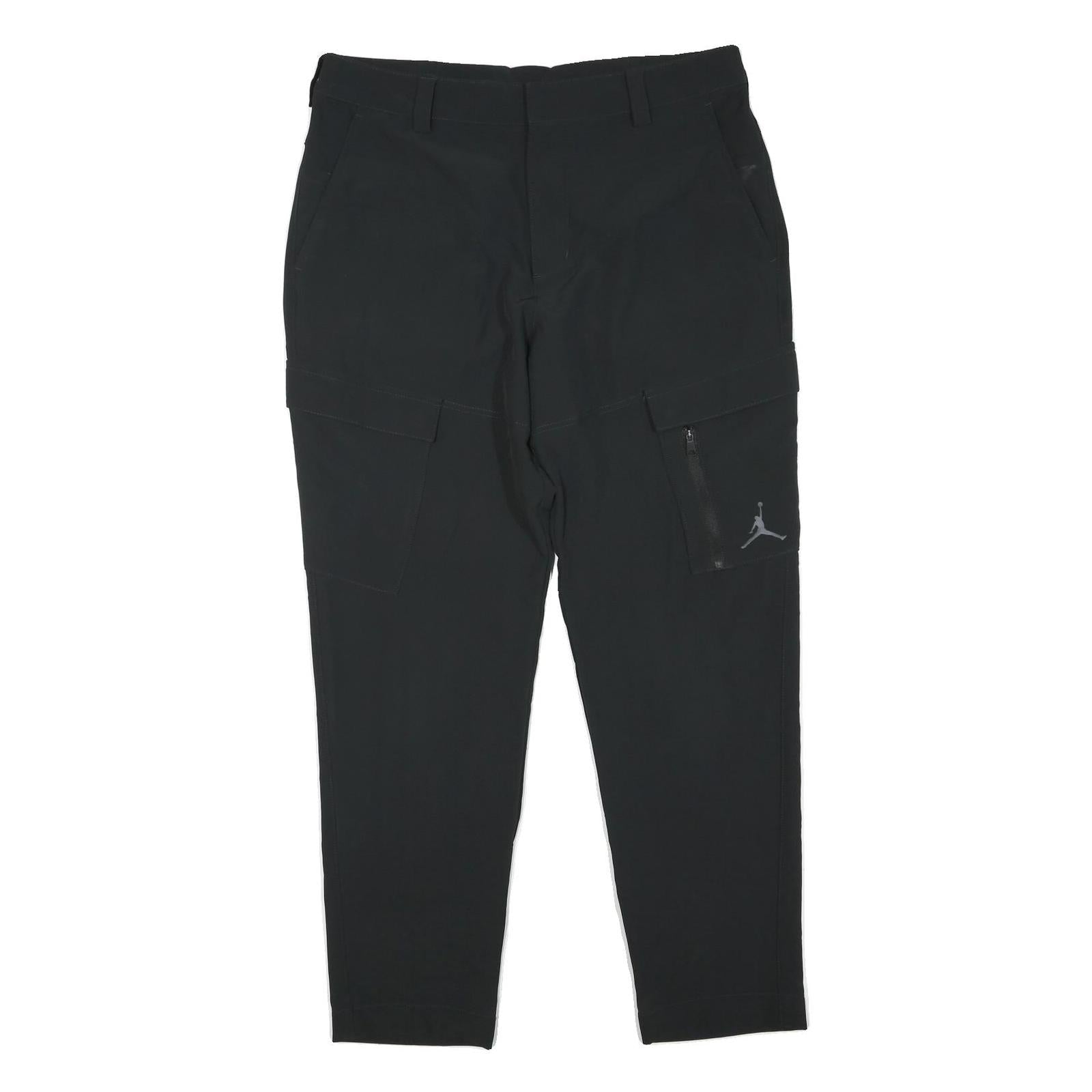 AIR JORDAN Womens Black Polyester Blend Regular Cargo Trousers W34 L28 Refurbished - N/A refurbished available on Cerqular