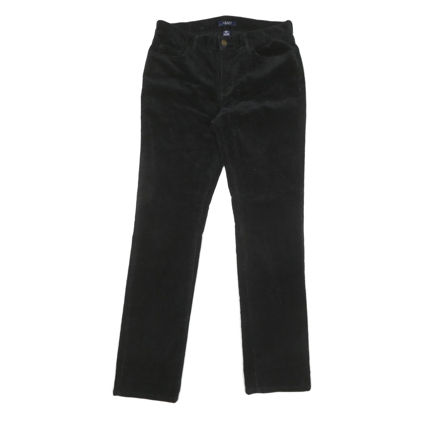 Buy CHAPS Womens Black Slim Straight Cotton Blend Trousers W30 L31 Zip Pockets Refurbished - $33.79 CHAPS Womens Black Slim Straight Cotton Blend Trousers W30 L31 Zip Pockets Refurbished - N/A refurbished available on Cerqular