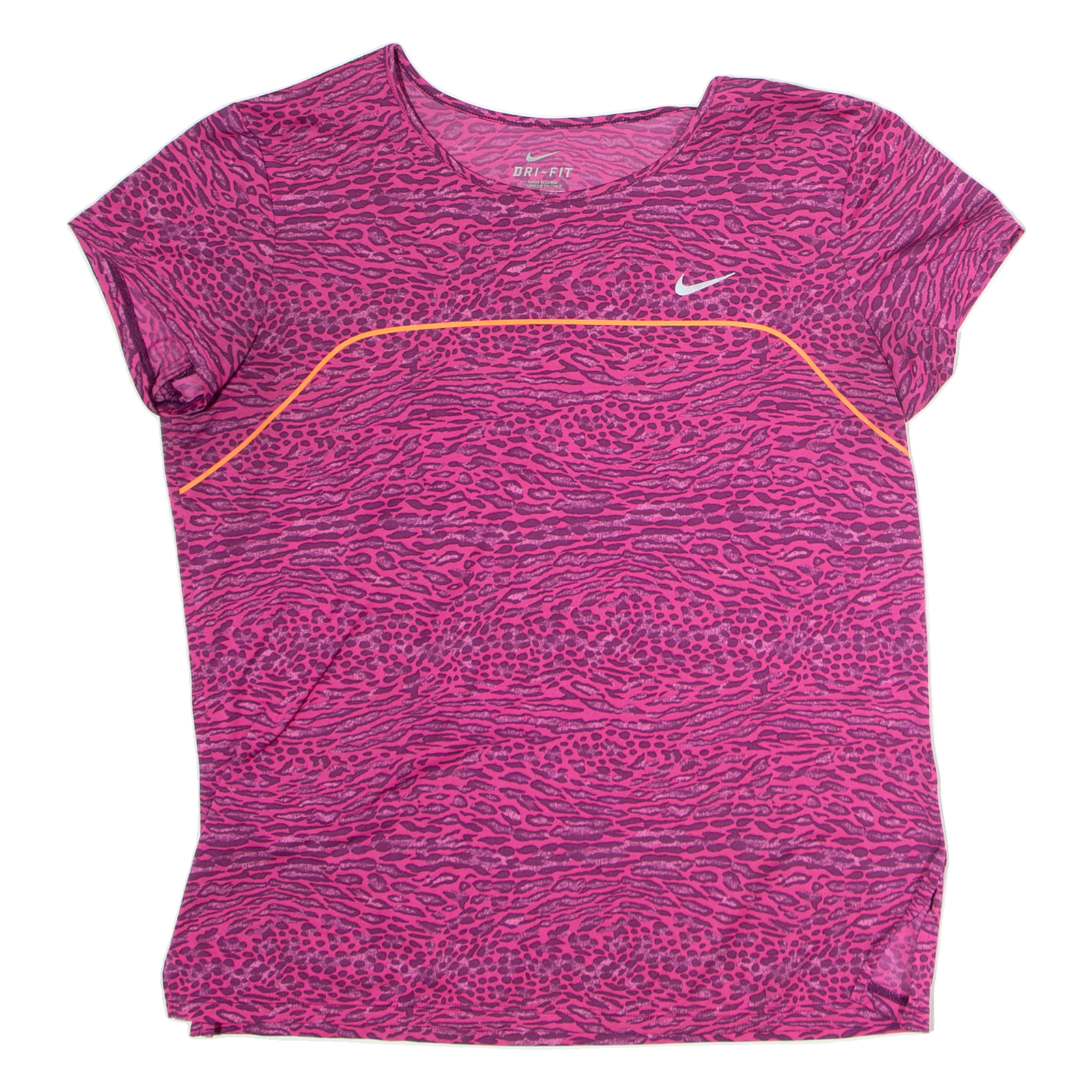 NIKE Animal Print Womens T-Shirt Pink M Refurbished - N/A refurbished available on Cerqular