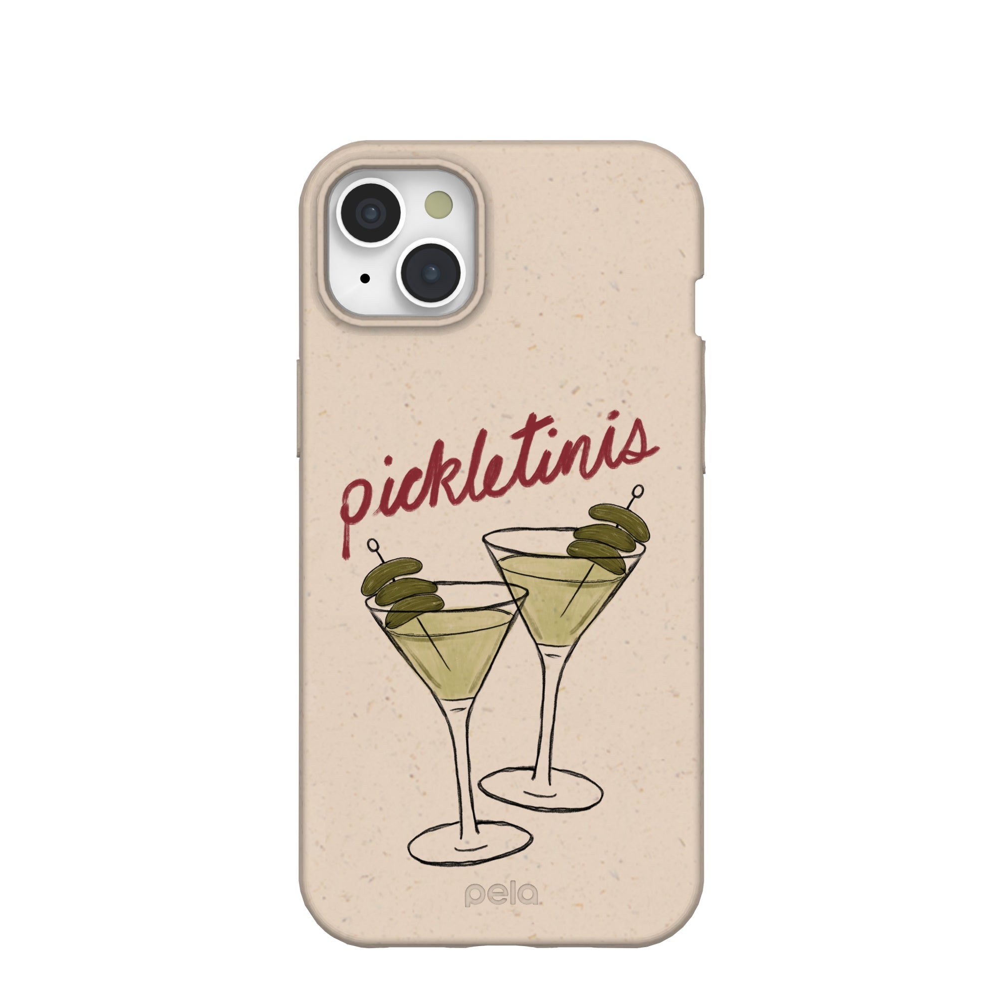 Seashell Pickletinis iPhone 15 Plus Case Refurbished - Pela Case refurbished available on Cerqular