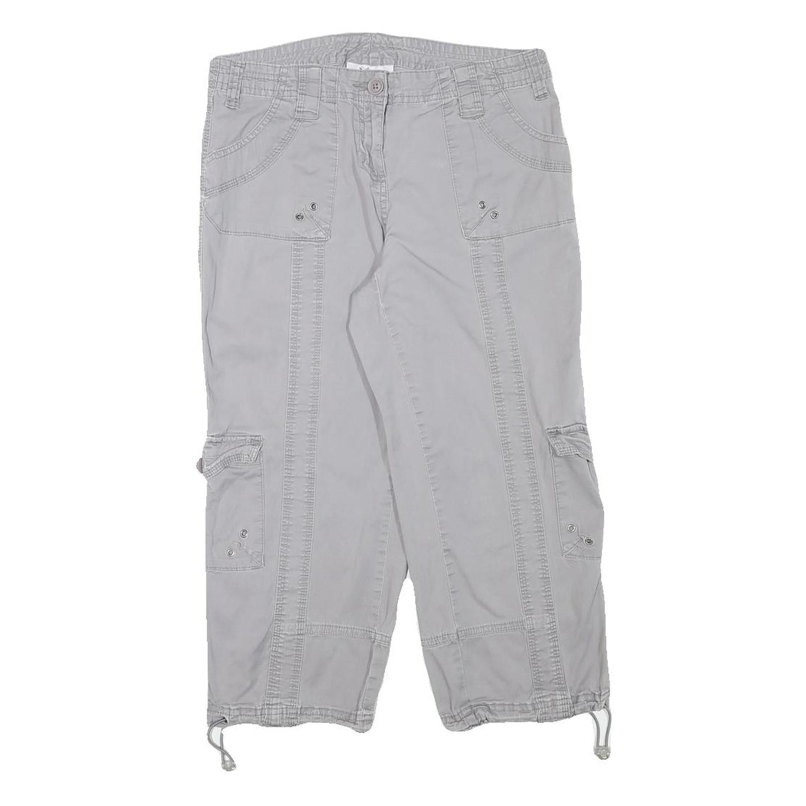 STYLE AND CO Womens Shorts Grey Casual Cotton Blend M W28 Utility Pockets Refurbished - N/A refurbished available on Cerqular