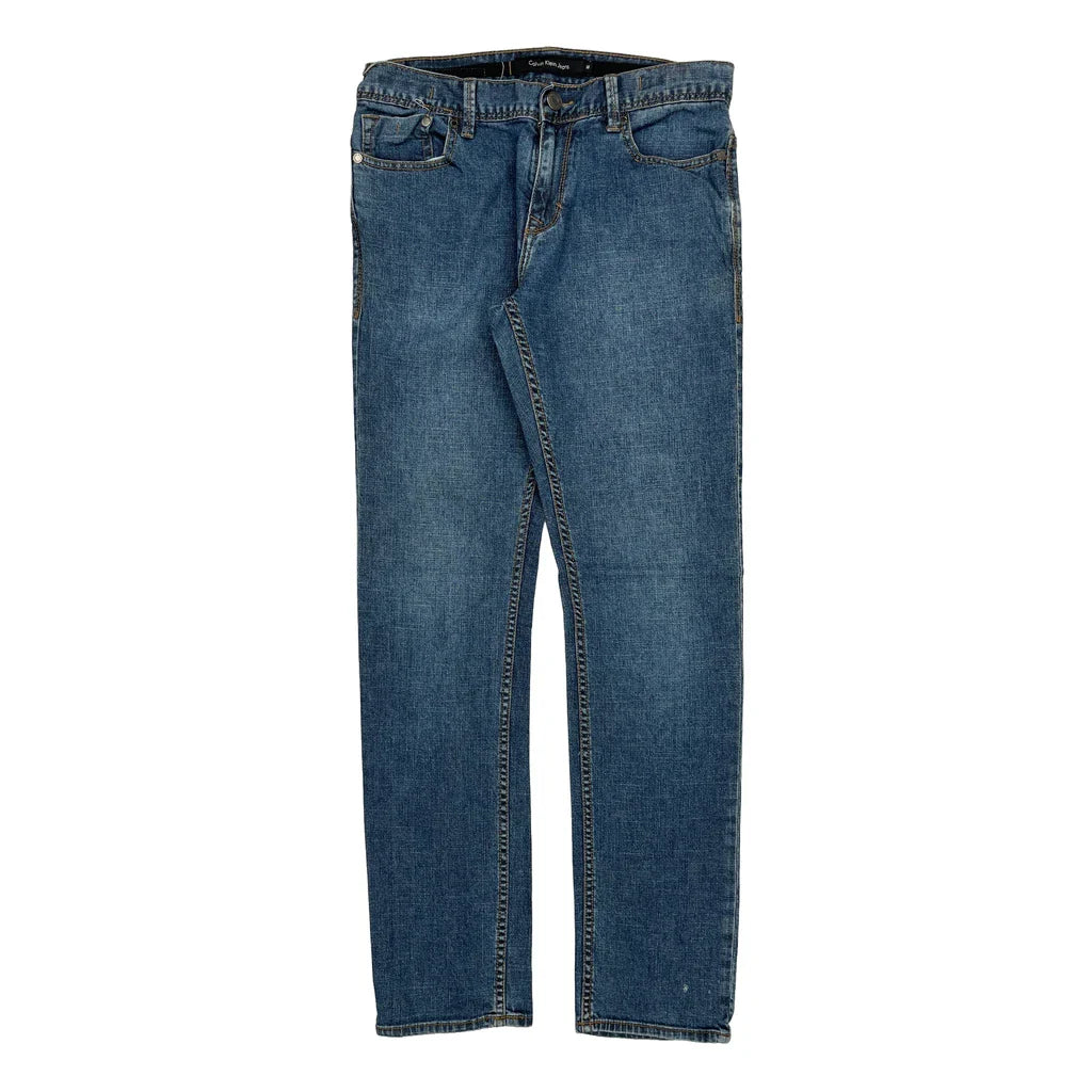 Calvin Klein Jeans Jeans - 31W 32L Blue Cotton Refurbished - Thrifted (note: this is a term often used to describe second- refurbished available on Cerqular