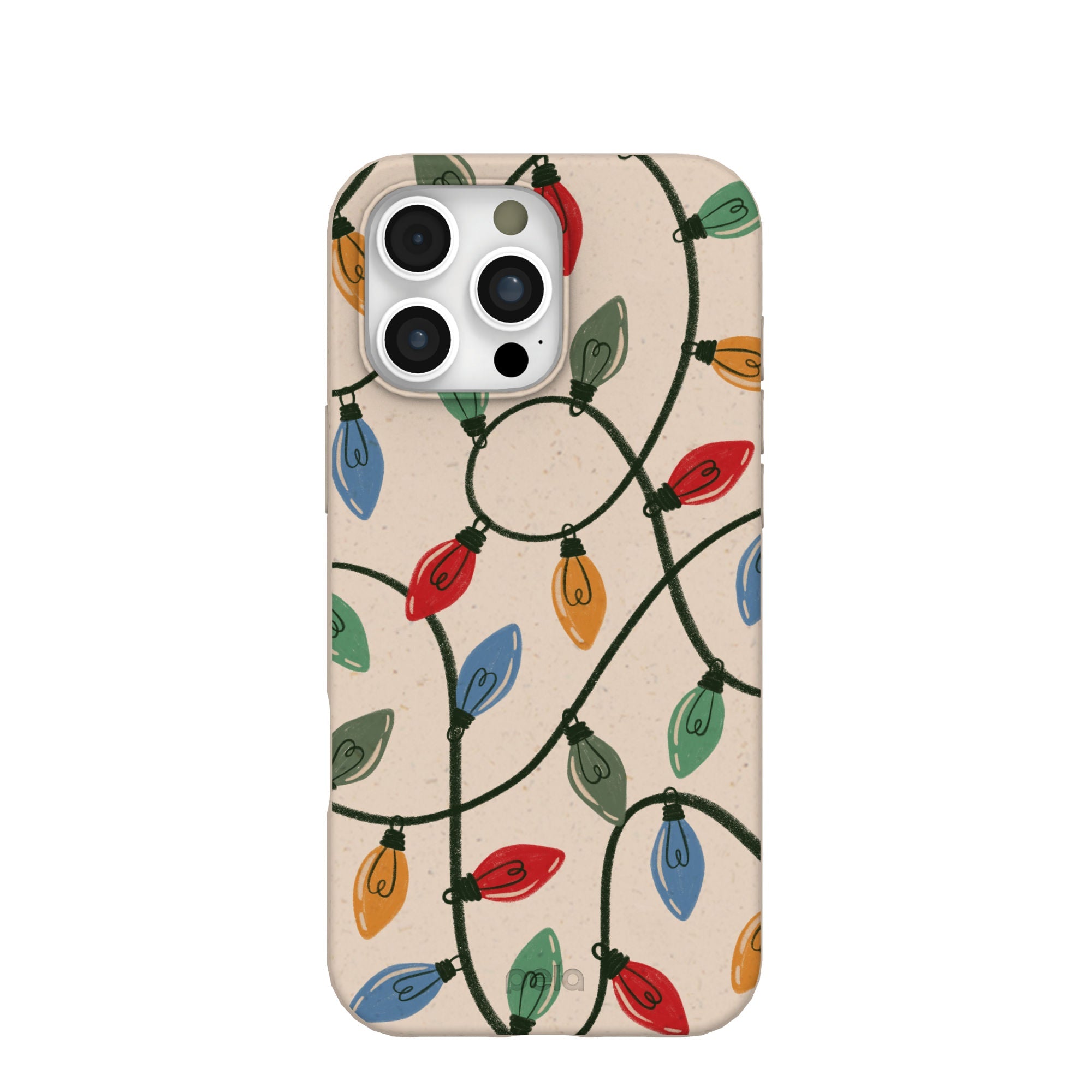 Seashell Holiday Lights iPhone 16 Pro Max Case Refurbished - Pela Case refurbished available on Cerqular