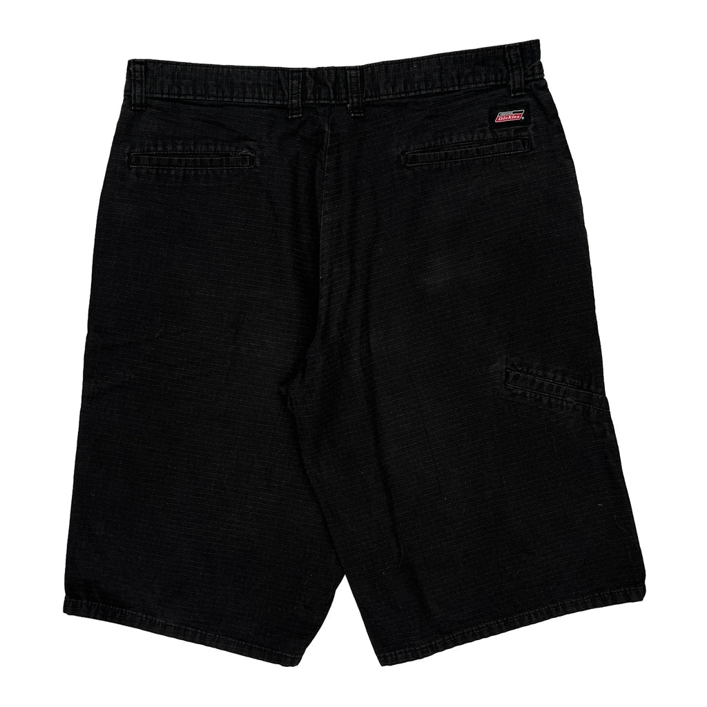 Dickies Shorts - 34W 13L Black Cotton Refurbished - Thrifted (note: this is a term often used to describe second- refurbished available on Cerqular