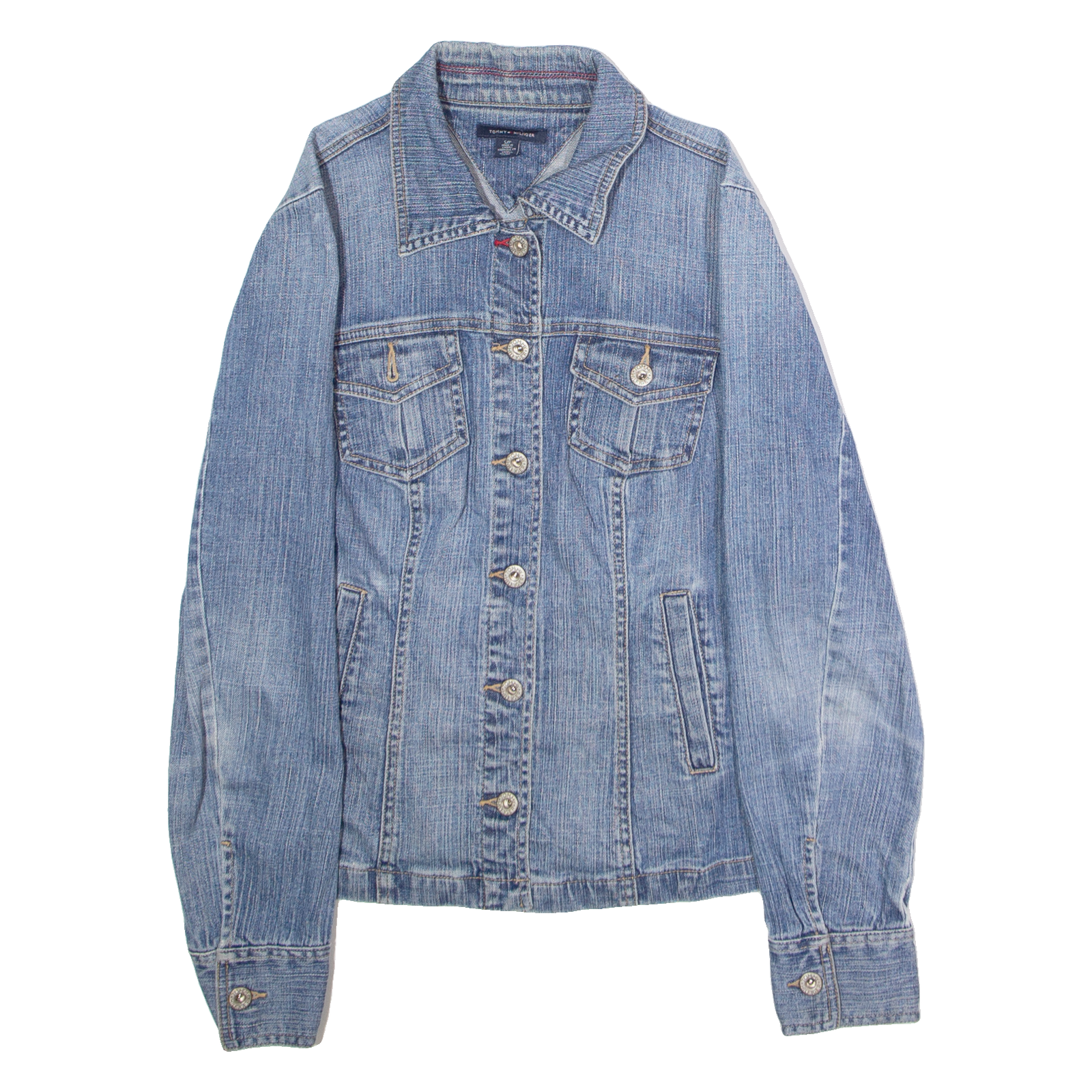 TOMMY HILFIGER Womens Denim Jacket Blue S Refurbished - N/A refurbished available on Cerqular