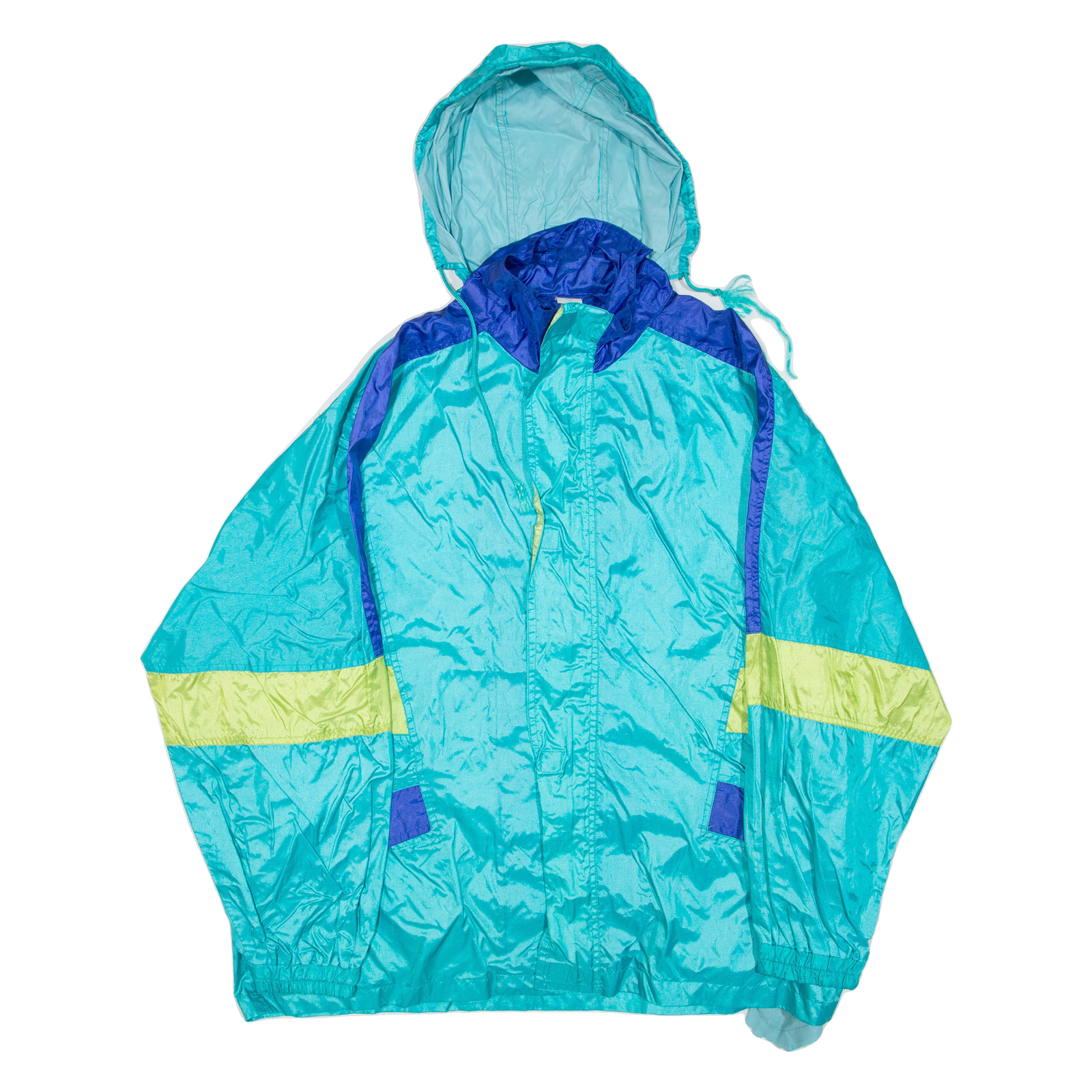 Mens Rain Jacket Blue Hooded L Refurbished - N/A refurbished available on Cerqular