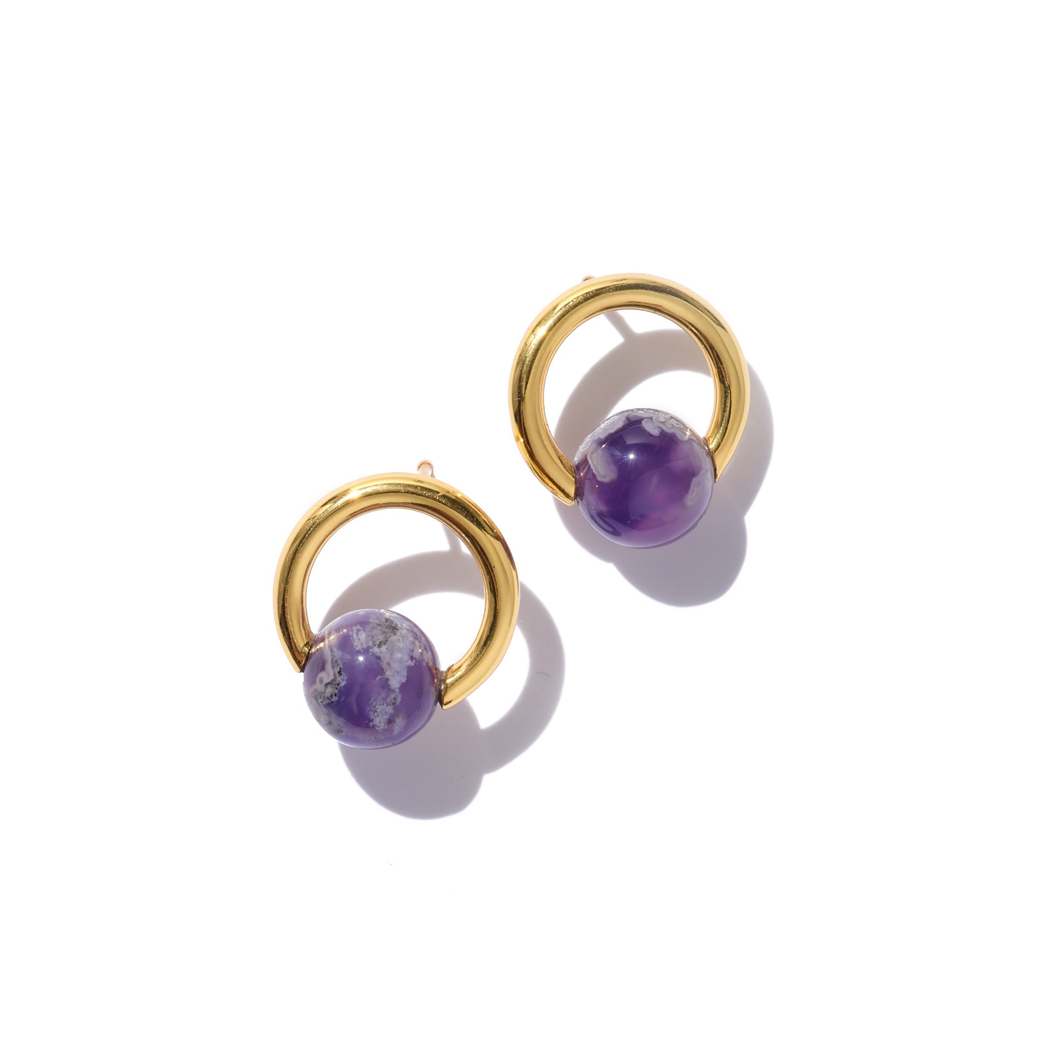 Aida Small Orbit Earrings Refurbished - Raven + Lily refurbished available on Cerqular