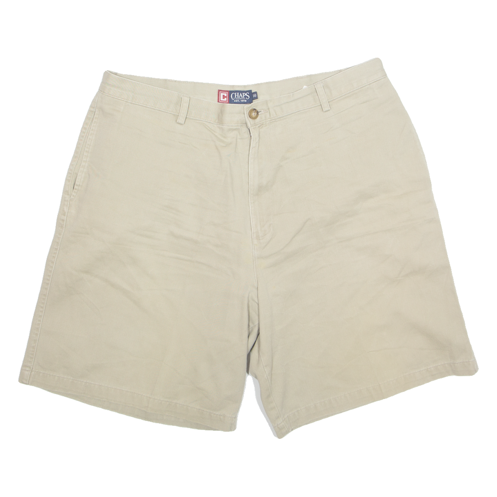CHAPS Mens Chino Shorts Beige Classic XL W38 Refurbished - N/A refurbished available on Cerqular