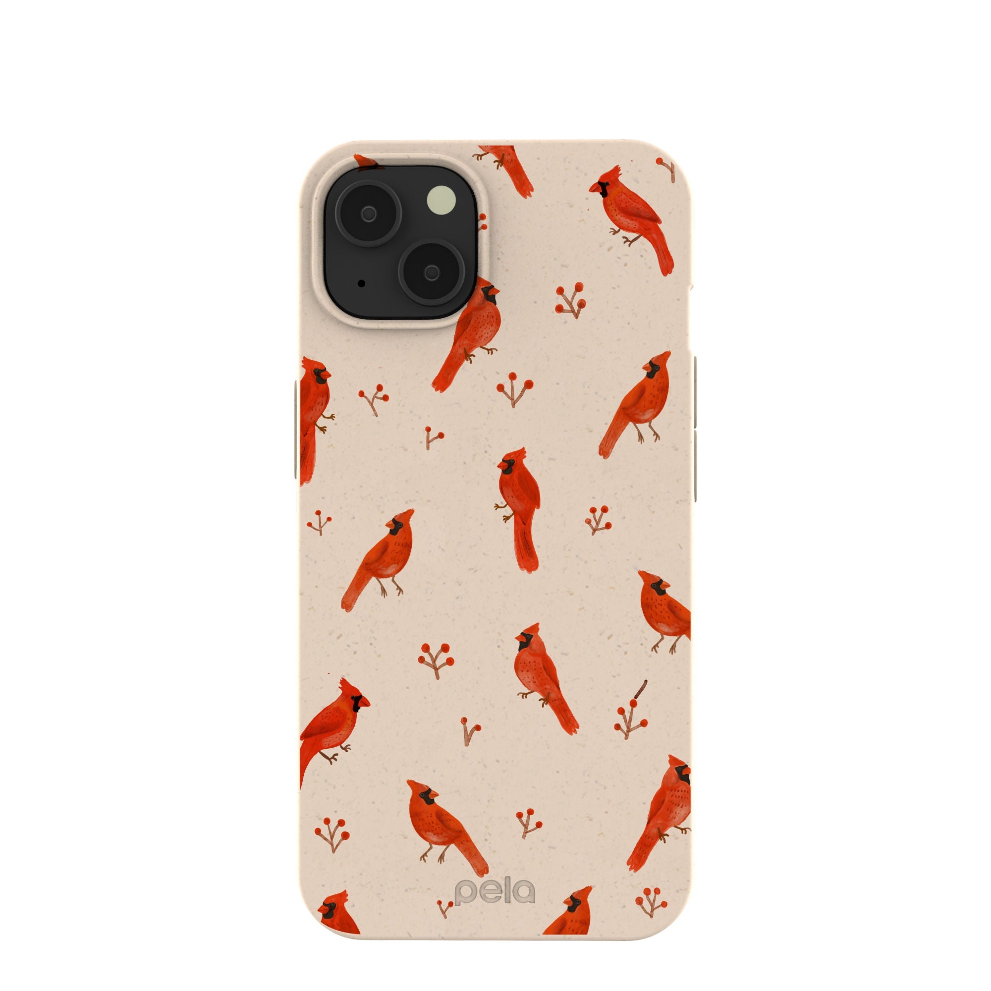 Seashell Cardinals iPhone 13 Case Refurbished - Pela Case refurbished available on Cerqular