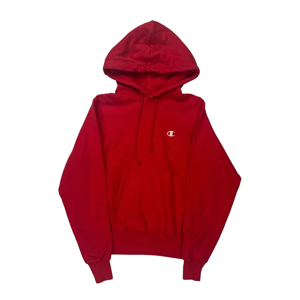 Buy Champion Hoodie - XS Red Cotton Refurbished - $66.99 Champion Hoodie - XS Red Cotton Refurbished - Thrifted (note: this is a term often used to describe second- refurbished available on Cerqular
