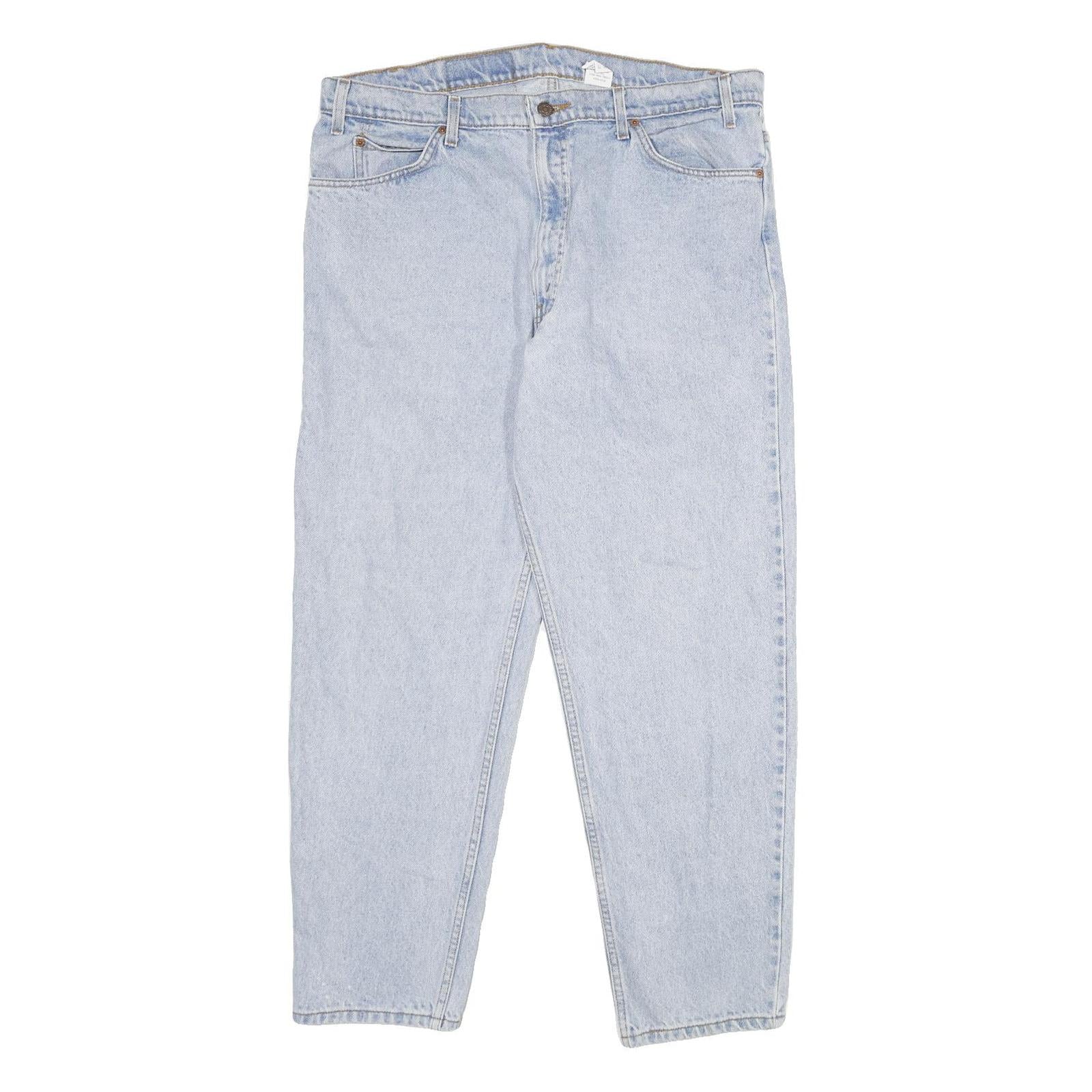 LEVI'S 55 Mens Jeans Blue Relaxed Straight Denim Light W38 L32 Classic Casual Refurbished - N/A refurbished available on Cerqular