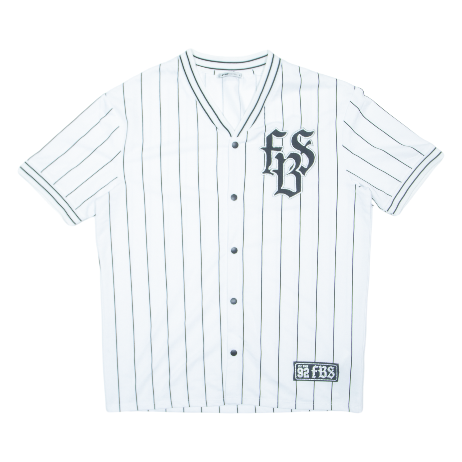 FB SISTER Striped Womens Jersey White V-Neck S Refurbished - N/A refurbished available on Cerqular