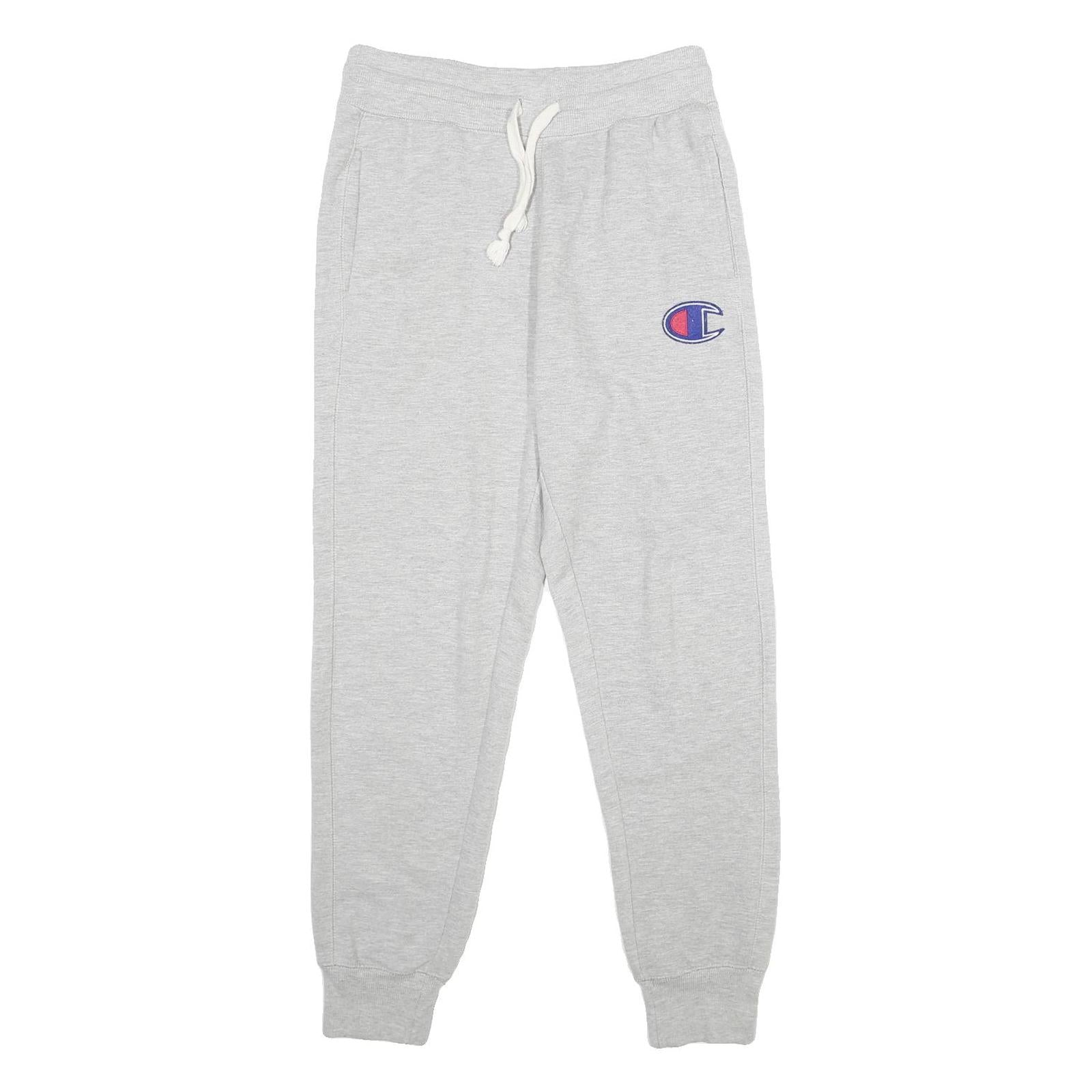 CHAMPION Mens Joggers Grey S W30 L29 Slim Tapered Cotton Blend Sportswear Refurbished - N/A refurbished available on Cerqular