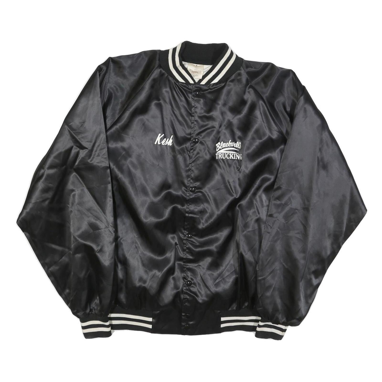 Buy AUBURN Mens Black Satin Button XL Jacket Plain Classic Trucking Embroidered Logo Refurbished - $45.49 AUBURN Mens Black Satin Button XL Jacket Plain Classic Trucking Embroidered Logo Refurbished - N/A refurbished available on Cerqular