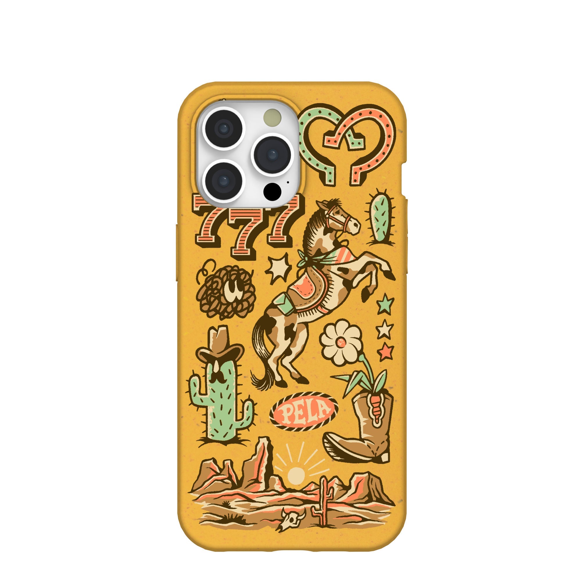 Honey Miller West iPhone 15 Pro Max Case Refurbished - Pela Case refurbished available on Cerqular
