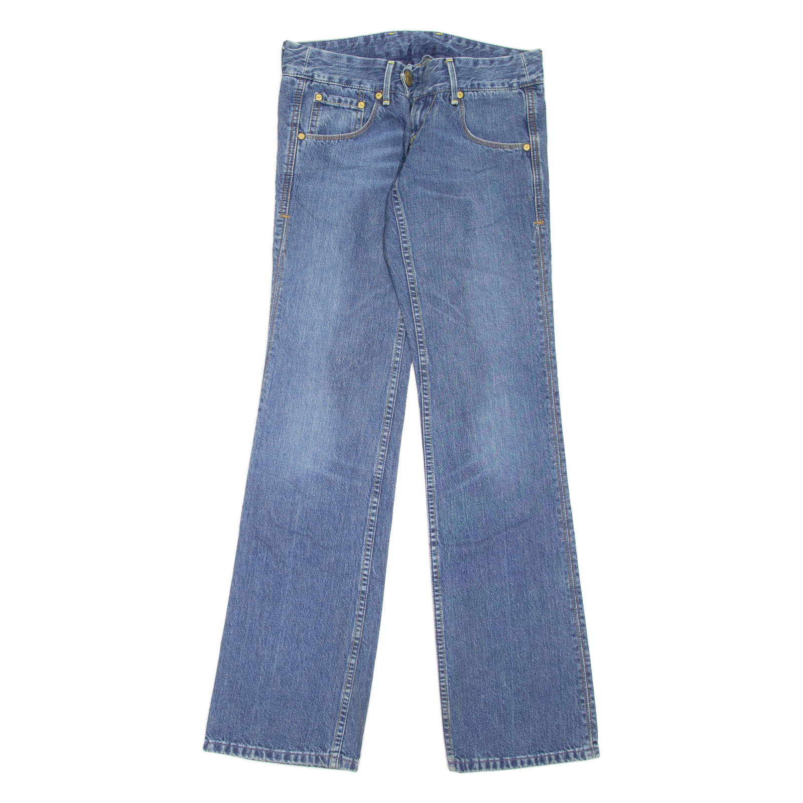 LEVI'S Blue Star Womens Jeans Blue Regular Bootcut Stone Wash W26 L32 Refurbished - N/A refurbished available on Cerqular