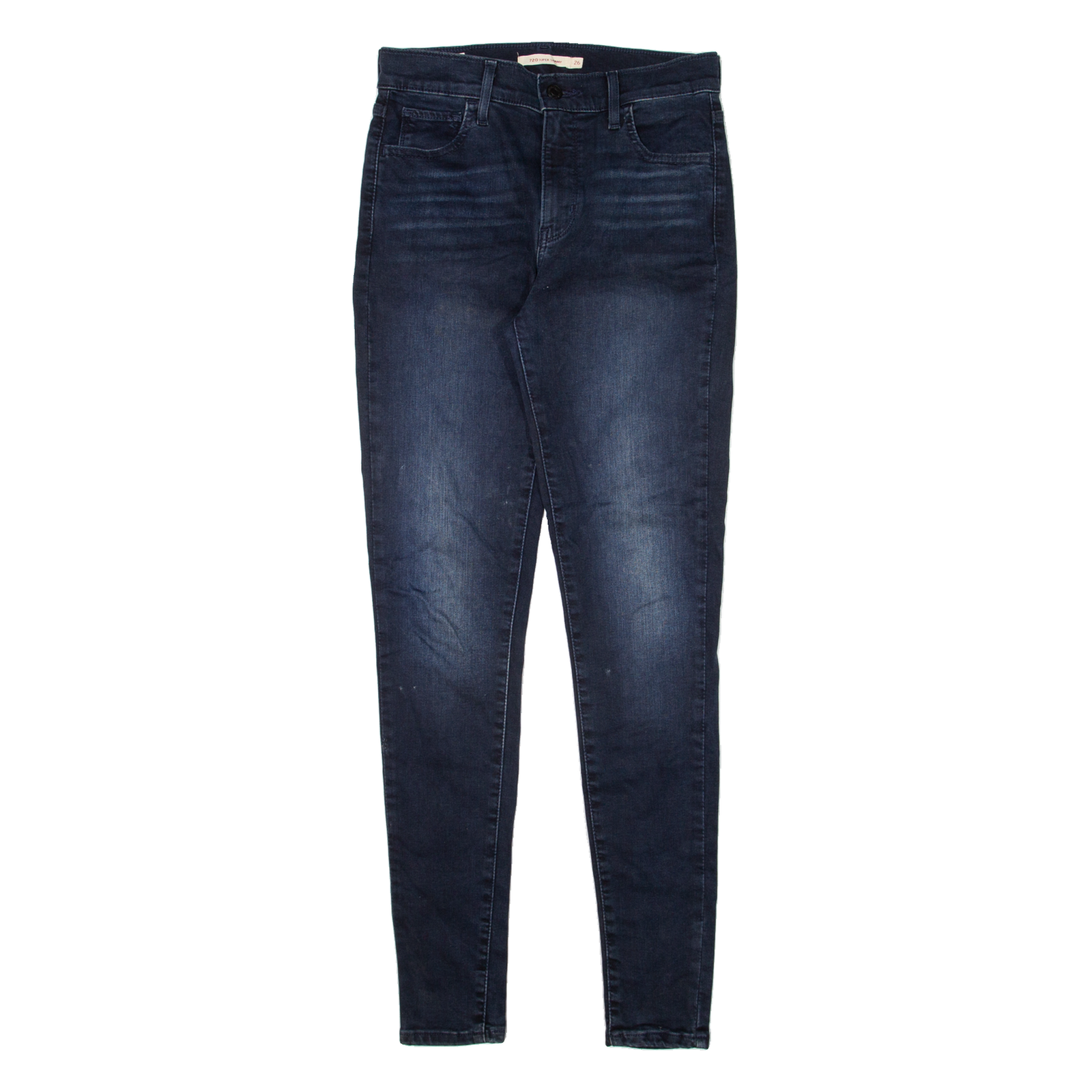 LEVI'S 720 BIG E Womens Jeans Blue Slim Skinny W26 L30 Refurbished - N/A refurbished available on Cerqular