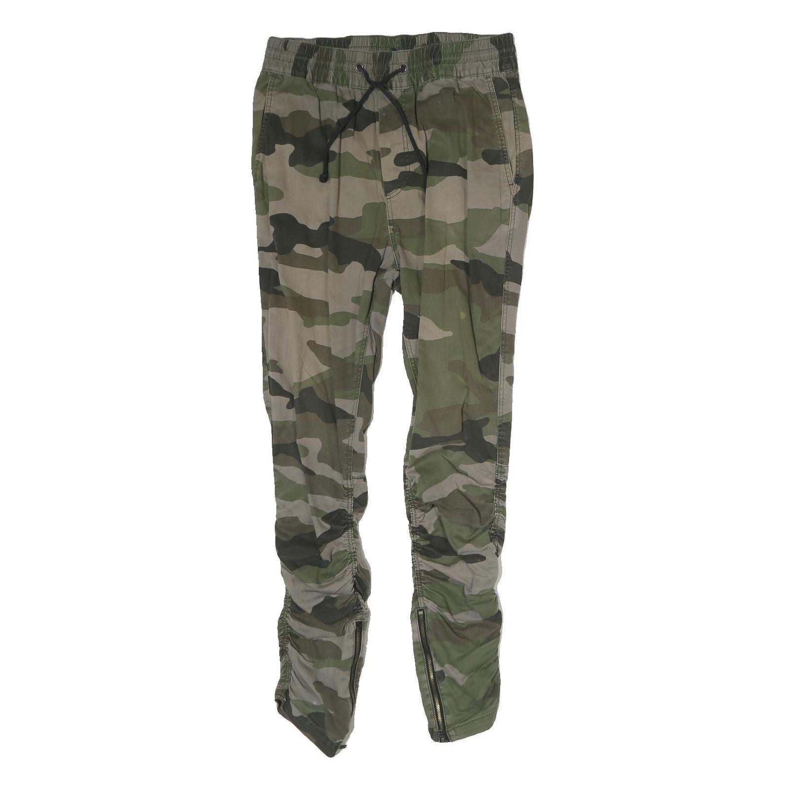H&M Womens Cotton Blend Camouflage Regular Drawstring Skinny Trousers W28 L28 Refurbished - N/A refurbished available on Cerqular