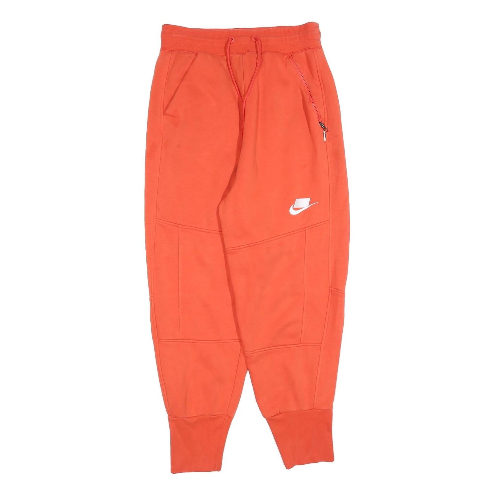 NIKE Womens Joggers Orange M W28 L26 Cotton Blend Slim Tapered Casual Sportswear Refurbished - N/A refurbished available on Cerqular