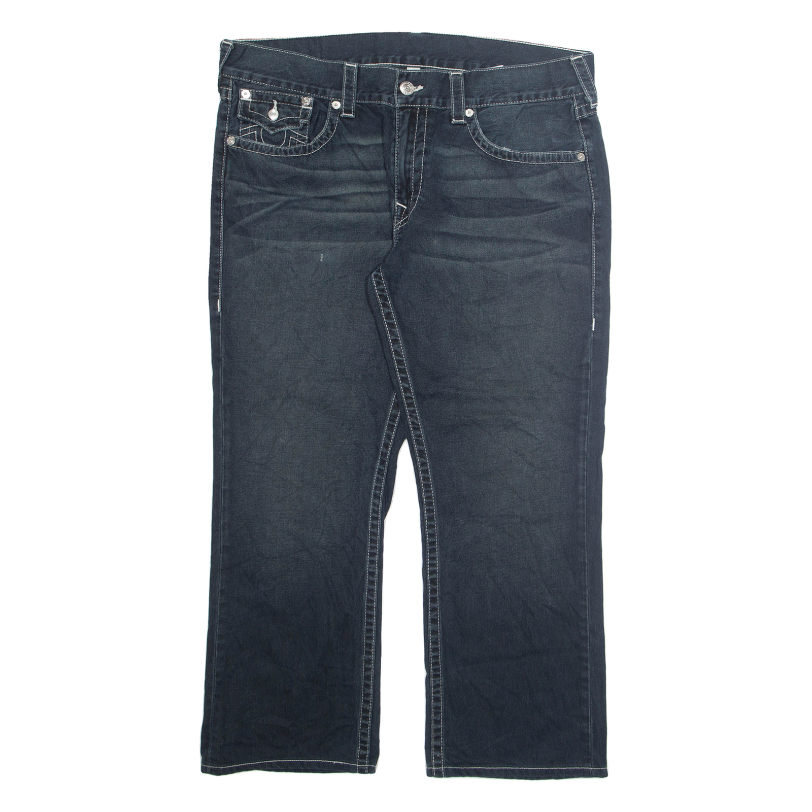 Buy TRUE RELIGION Mens Jeans Blue Regular Straight Stone Wash W38 L28 Refurbished - $74.09 TRUE RELIGION Mens Jeans Blue Regular Straight Stone Wash W38 L28 Refurbished - N/A refurbished available on Cerqular
