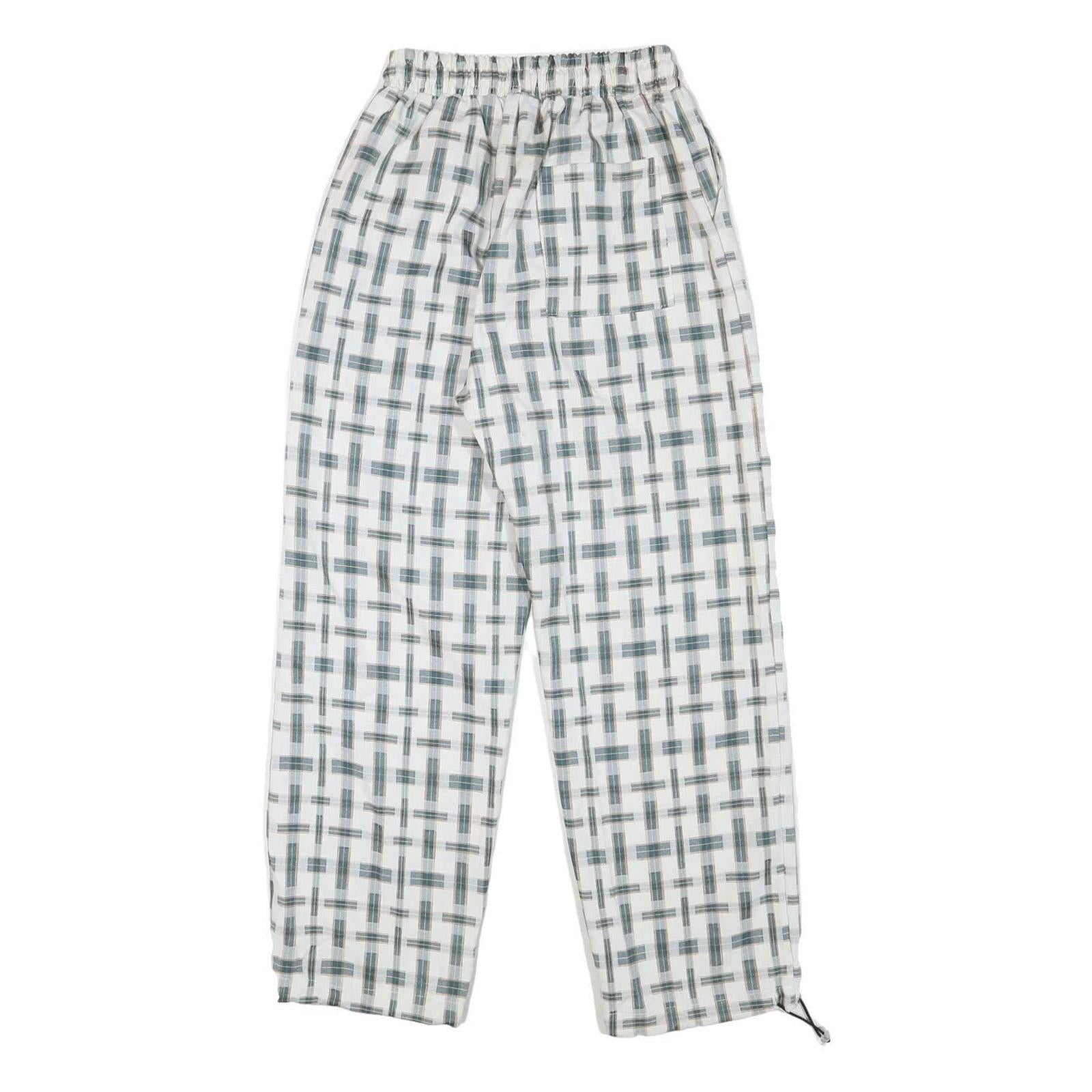 WHAT Womens Polyester Blend White & Grey Relaxed Drawstring Trousers W22 L25 Refurbished - N/A refurbished available on Cerqular