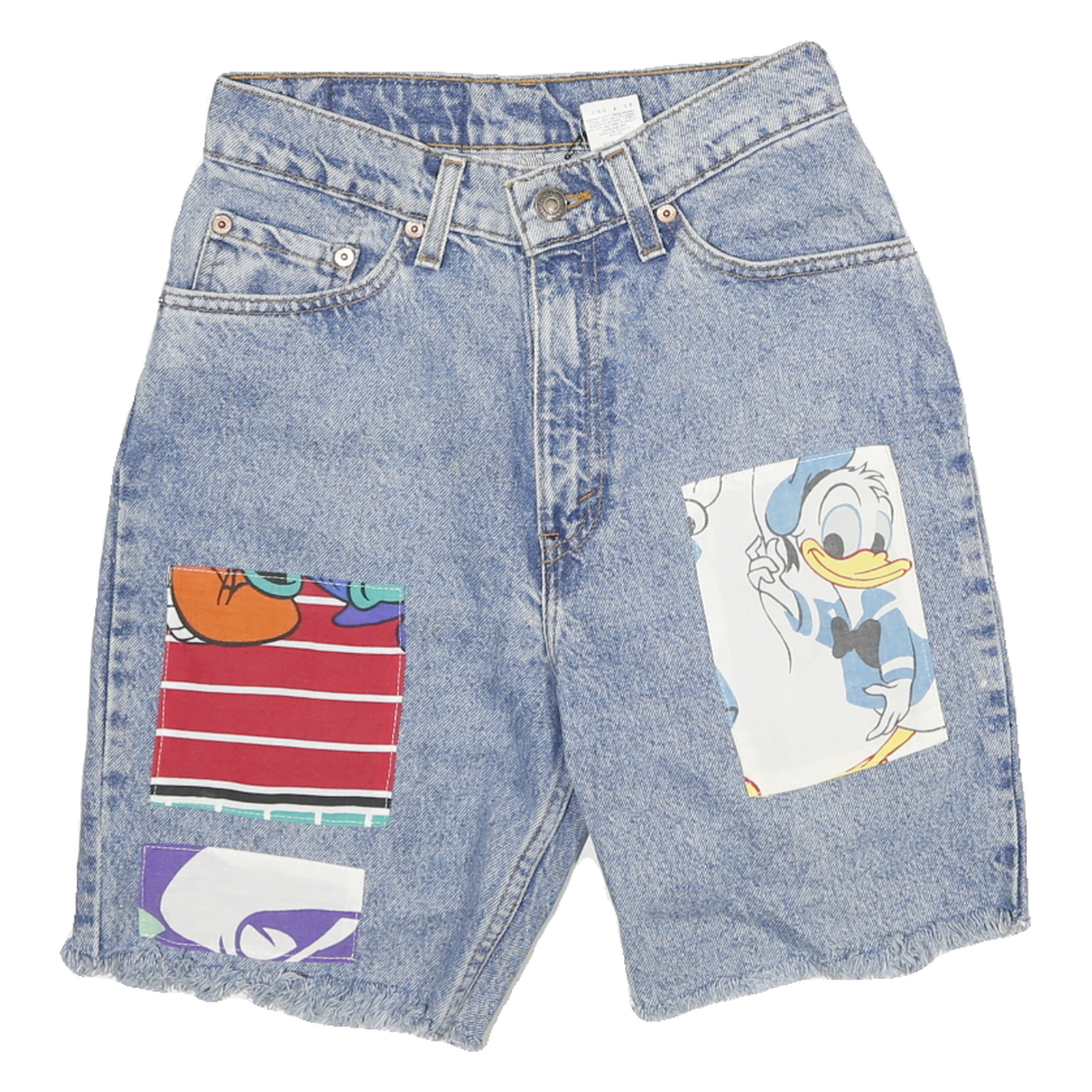 Buy LEVI'S Womens Denim Blue Shorts S W26 Cartoon Patch Cut-Off Style Refurbished - $28.59 LEVI'S Womens Denim Blue Shorts S W26 Cartoon Patch Cut-Off Style Refurbished - N/A refurbished available on Cerqular