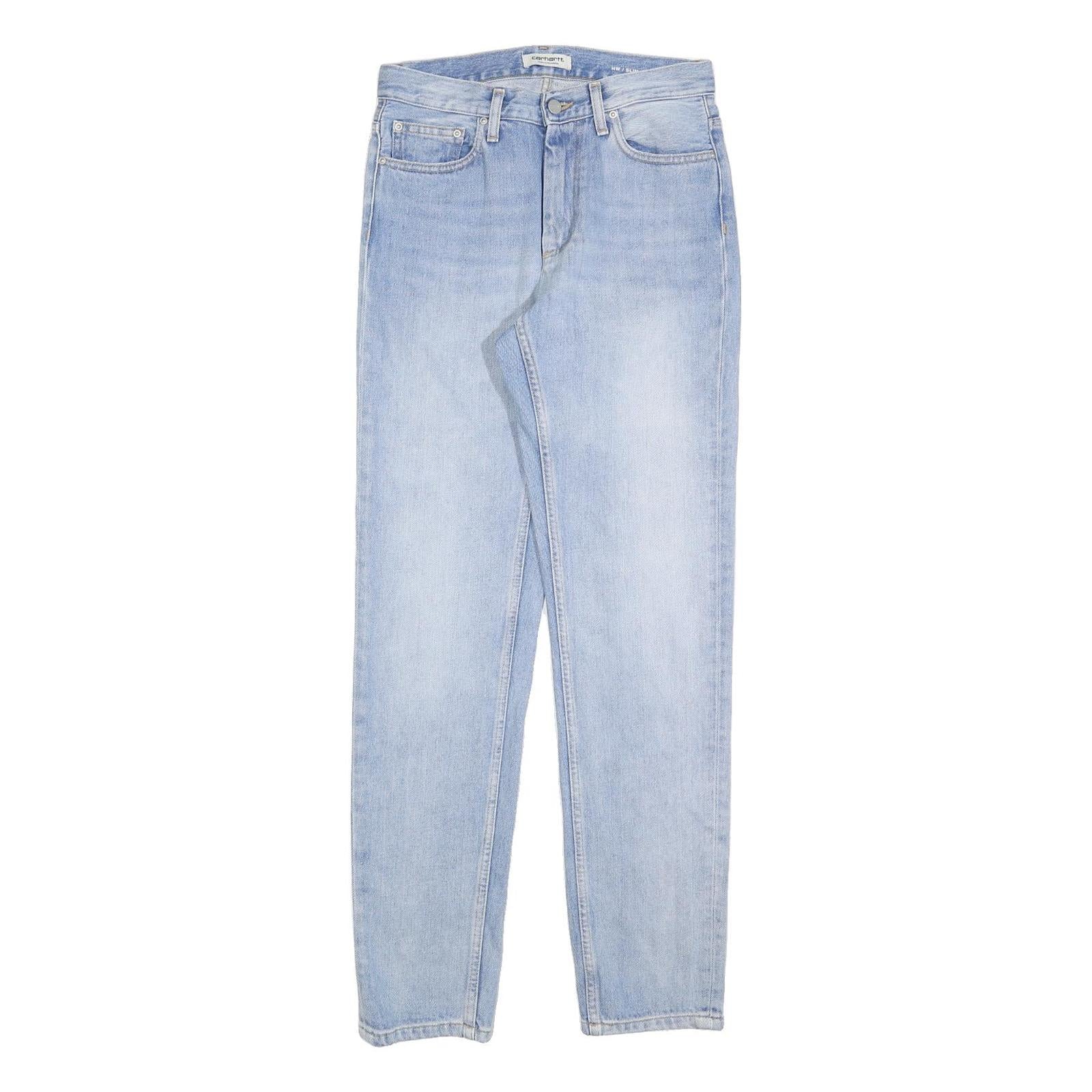 CARHARTT Womens Jeans Blue Slim Straight Denim Light W27 L32 Classic Fit Refurbished - N/A refurbished available on Cerqular