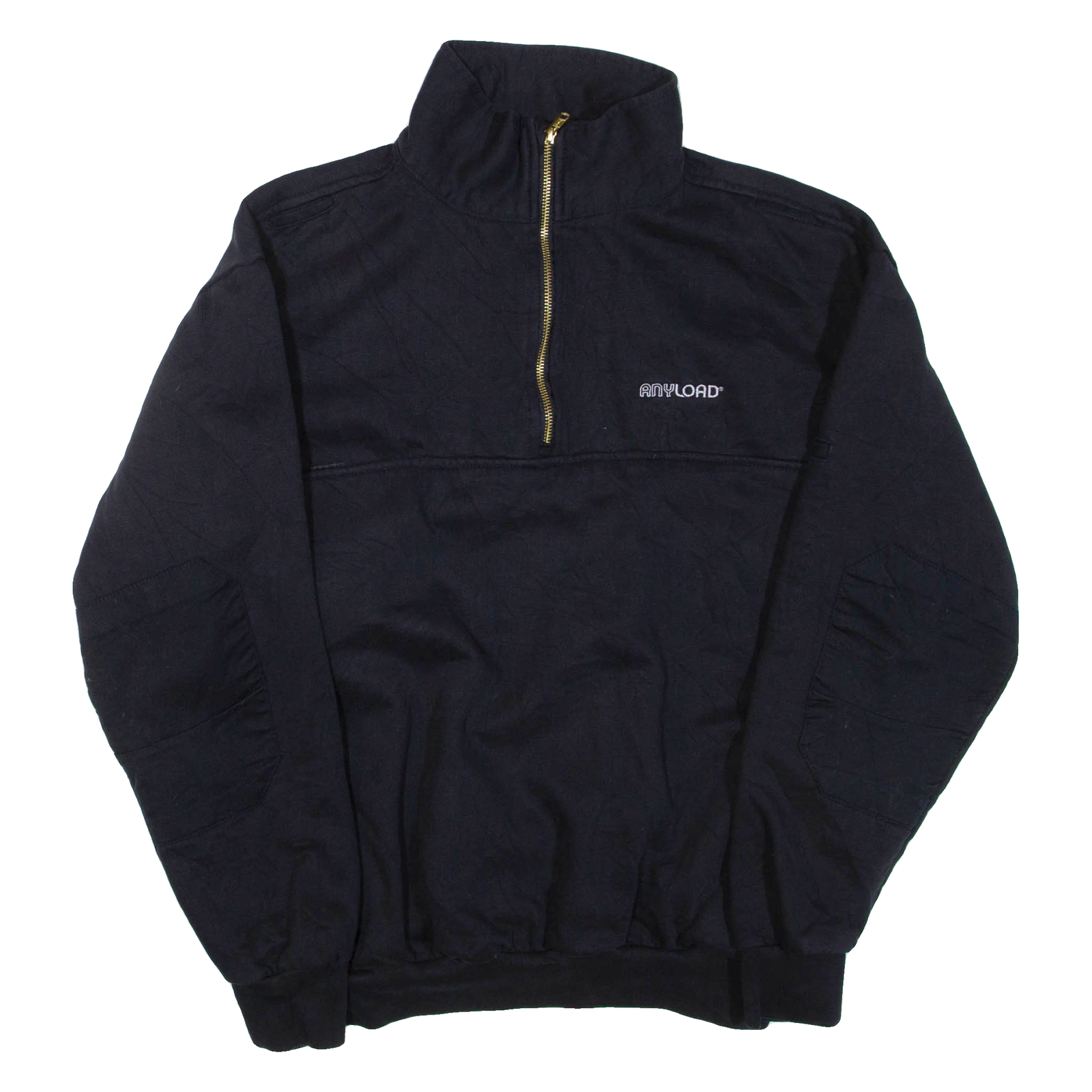 GAME Mens Sweatshirt Black 1/4 Zip L Refurbished - N/A refurbished available on Cerqular
