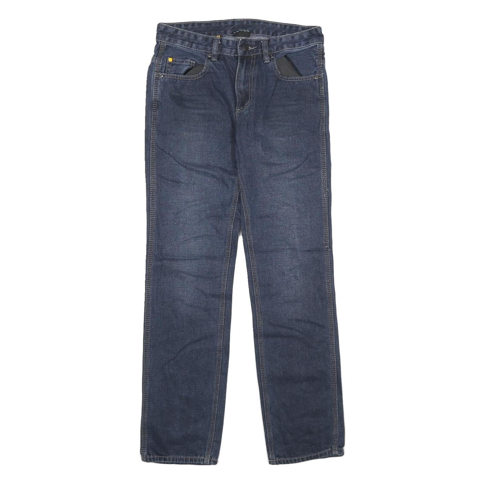 CAT Mens Jeans Blue Regular Straight Denim Medium W30 L32 Classic Comfort Refurbished - N/A refurbished available on Cerqular