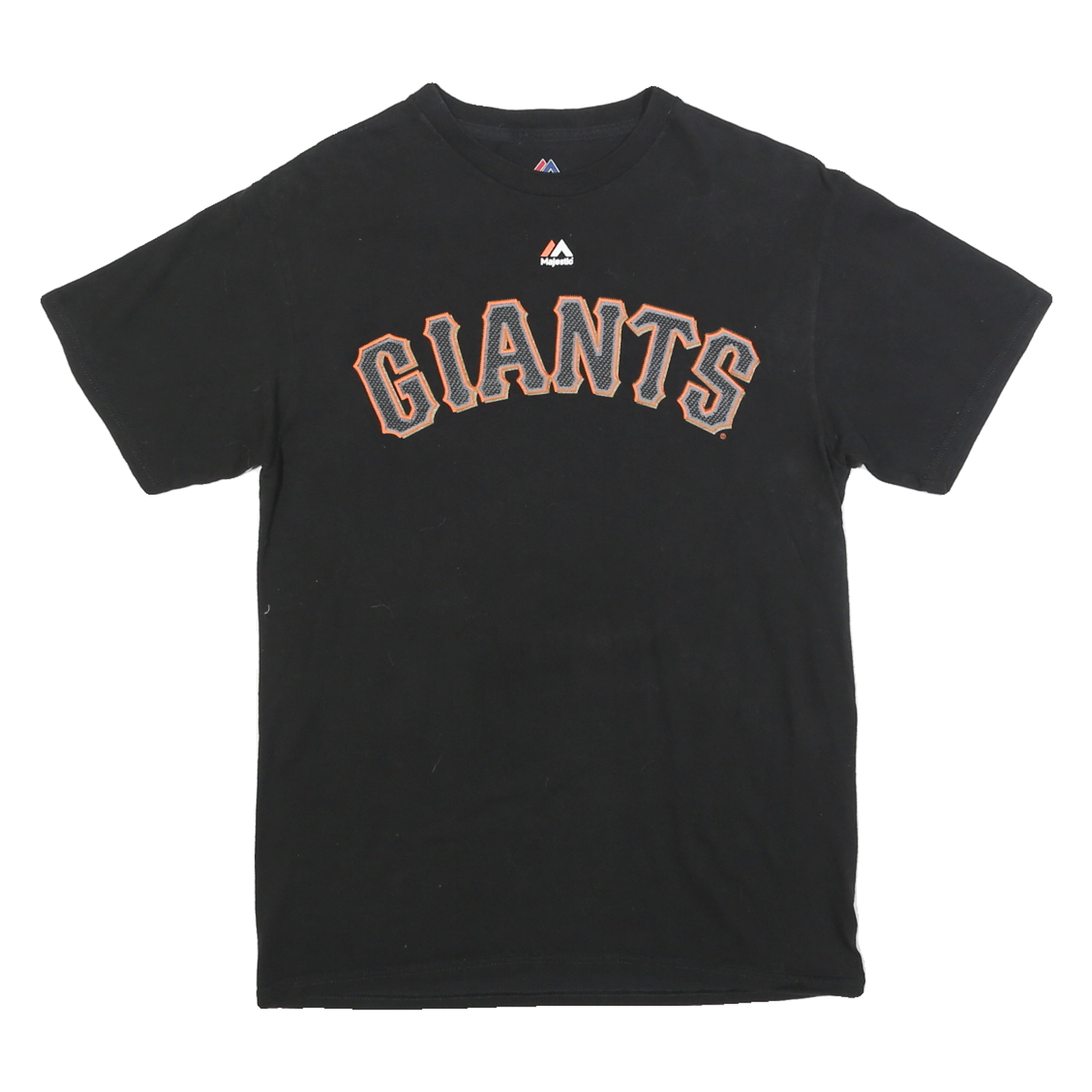 MAJESTIC Mens Black Giants Graphic T-Shirt M Short Sleeve Round Neck Baseball Refurbished - N/A refurbished available on Cerqular