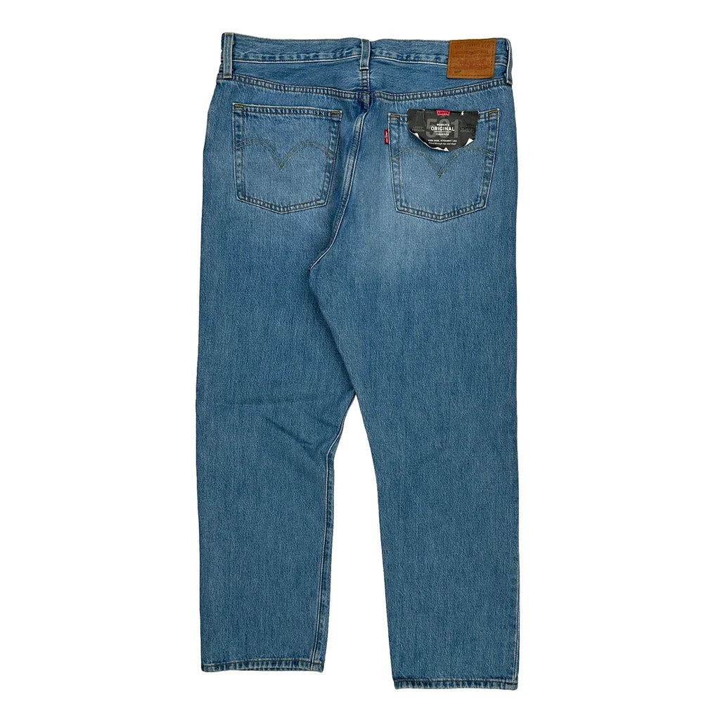 501 Levis Jeans - 32W 28L Blue Denim Refurbished - Thrifted (note: this is a term often used to describe second- refurbished available on Cerqular