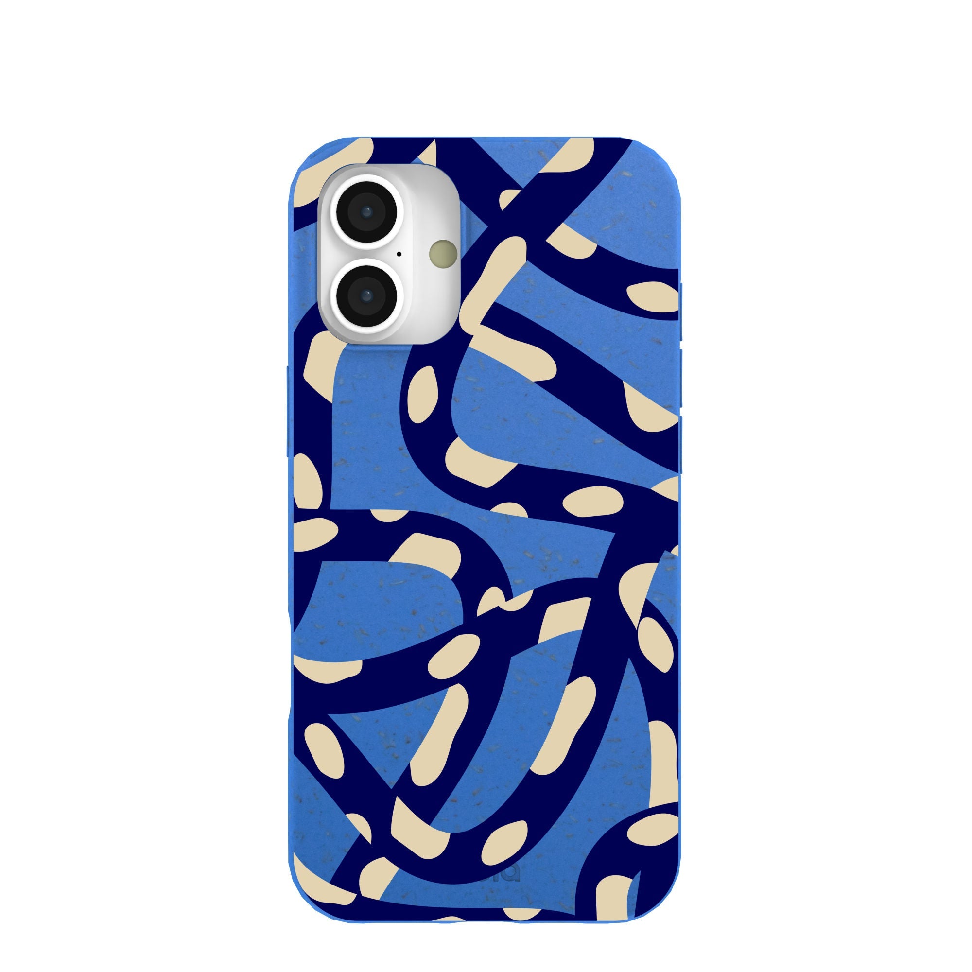 Electric Blue Noodles iPhone 16 Plus Case Refurbished - Pela Case refurbished available on Cerqular