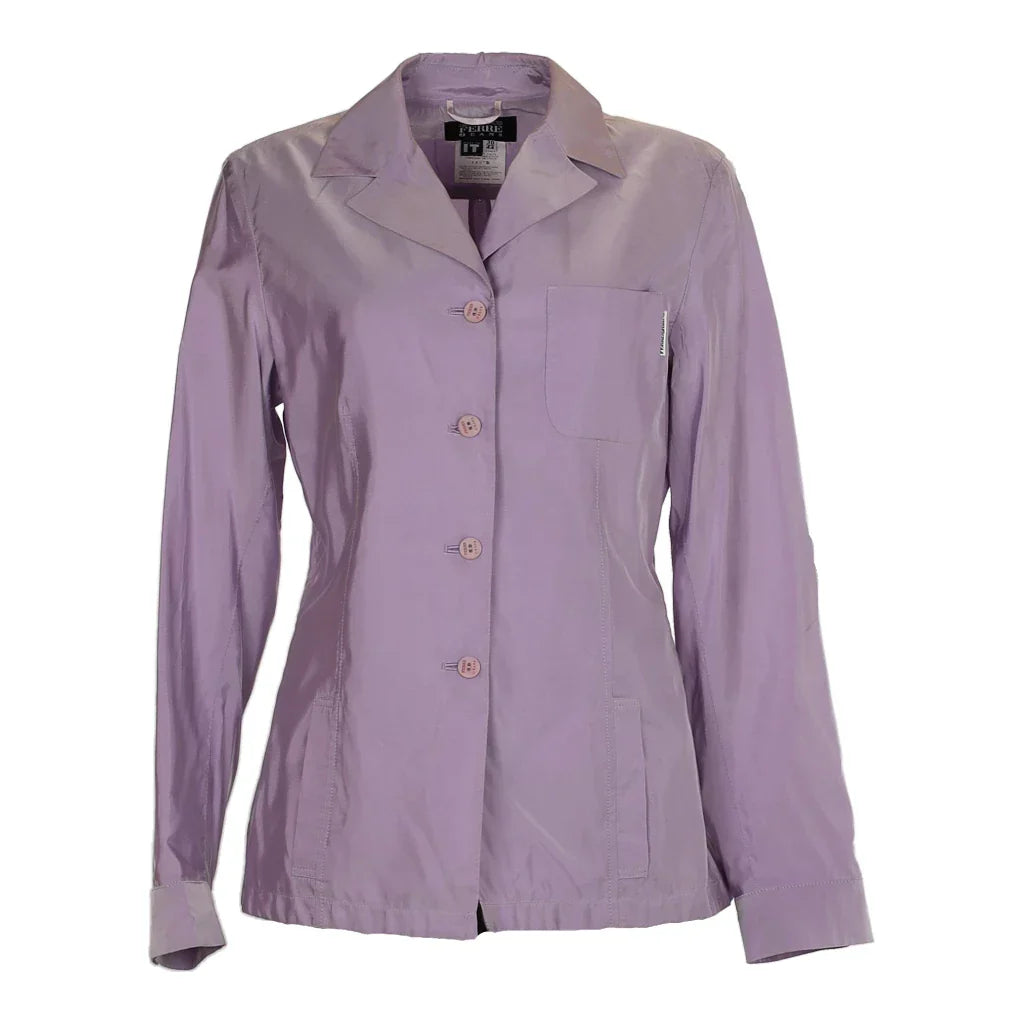 Gianfranco Ferre Jeans Shirt - Large Purple Acetate Refurbished - Thrifted (note: this is a term often used to describe second- refurbished available on Cerqular