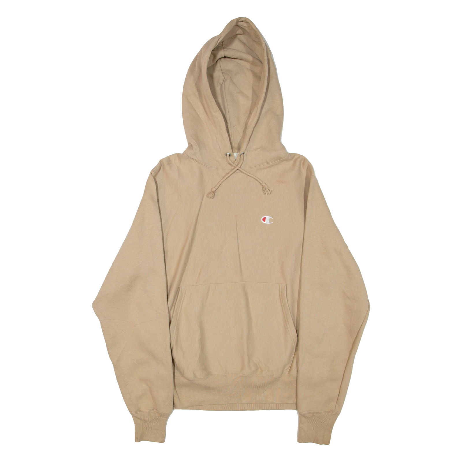 CHAMPION REVERSE WEAVE Mens Beige Hoodie S Refurbished - N/A refurbished available on Cerqular